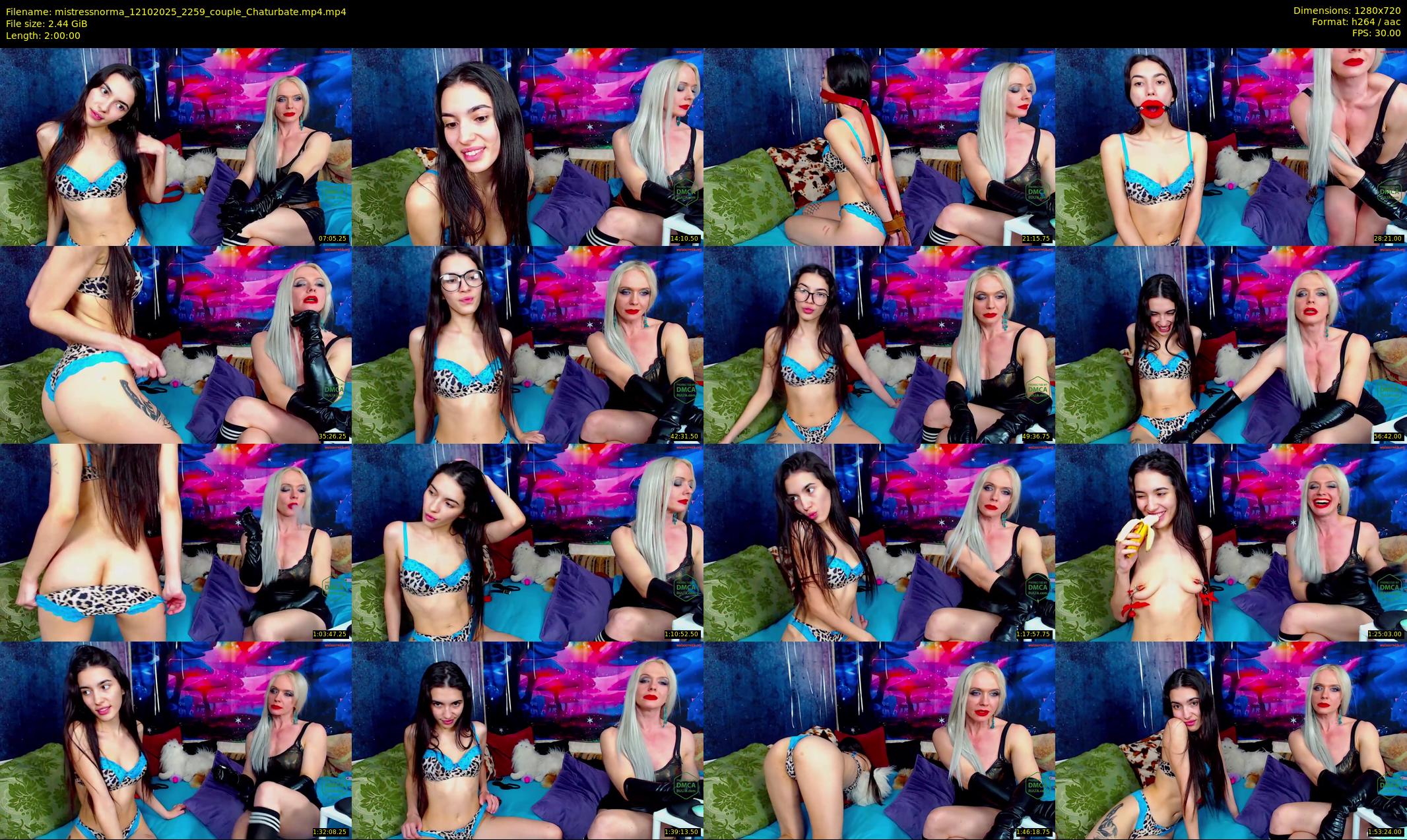 mistressnorma — 120 minute Chaturbate female cam show recording, 720p, Oct 12, 2025