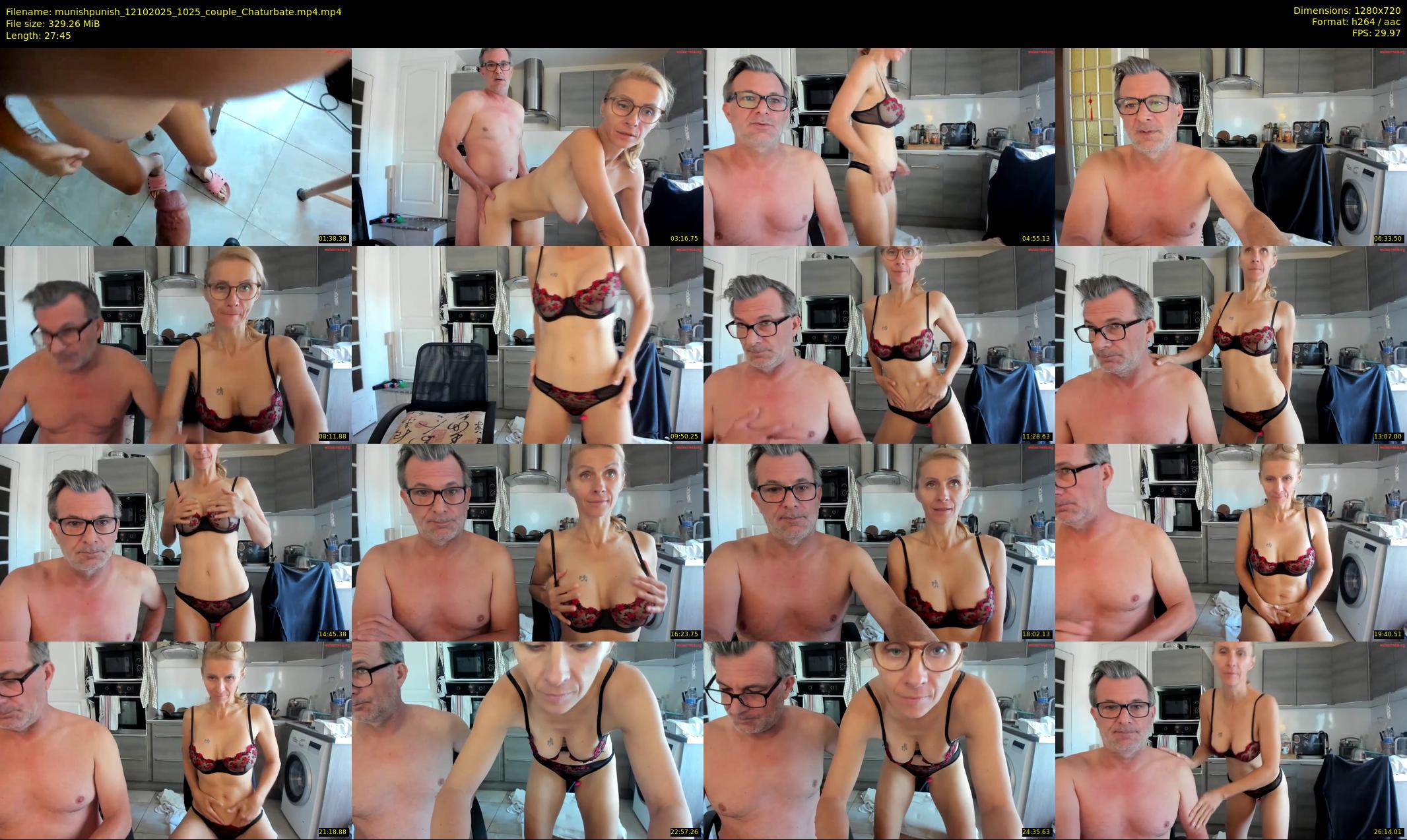munishpunish — 28 minute Chaturbate couple cam show recording, 720p, Oct 12, 2025