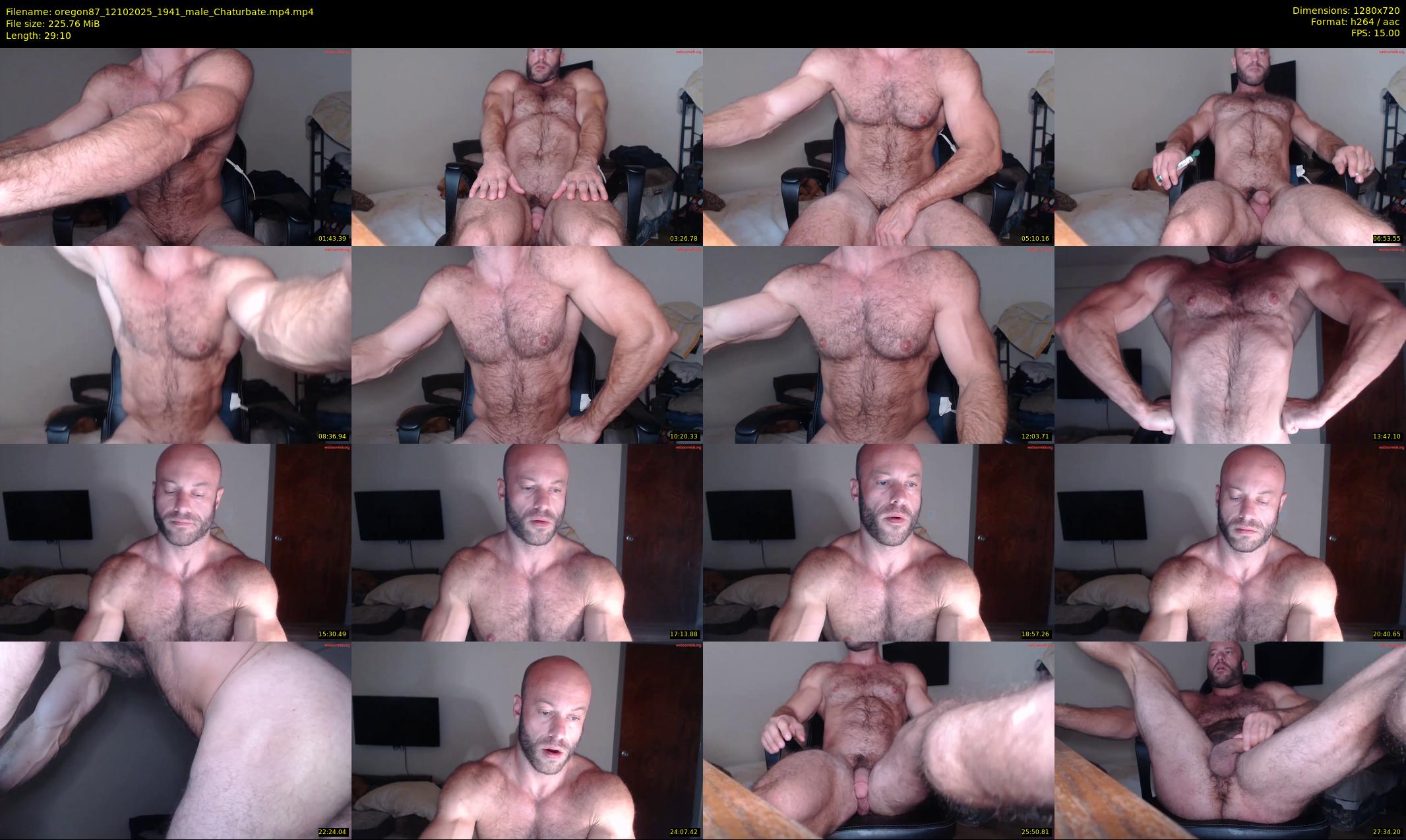 oregon87 — 30 minute Chaturbate male cam show recording, 720p, Oct 12, 2025