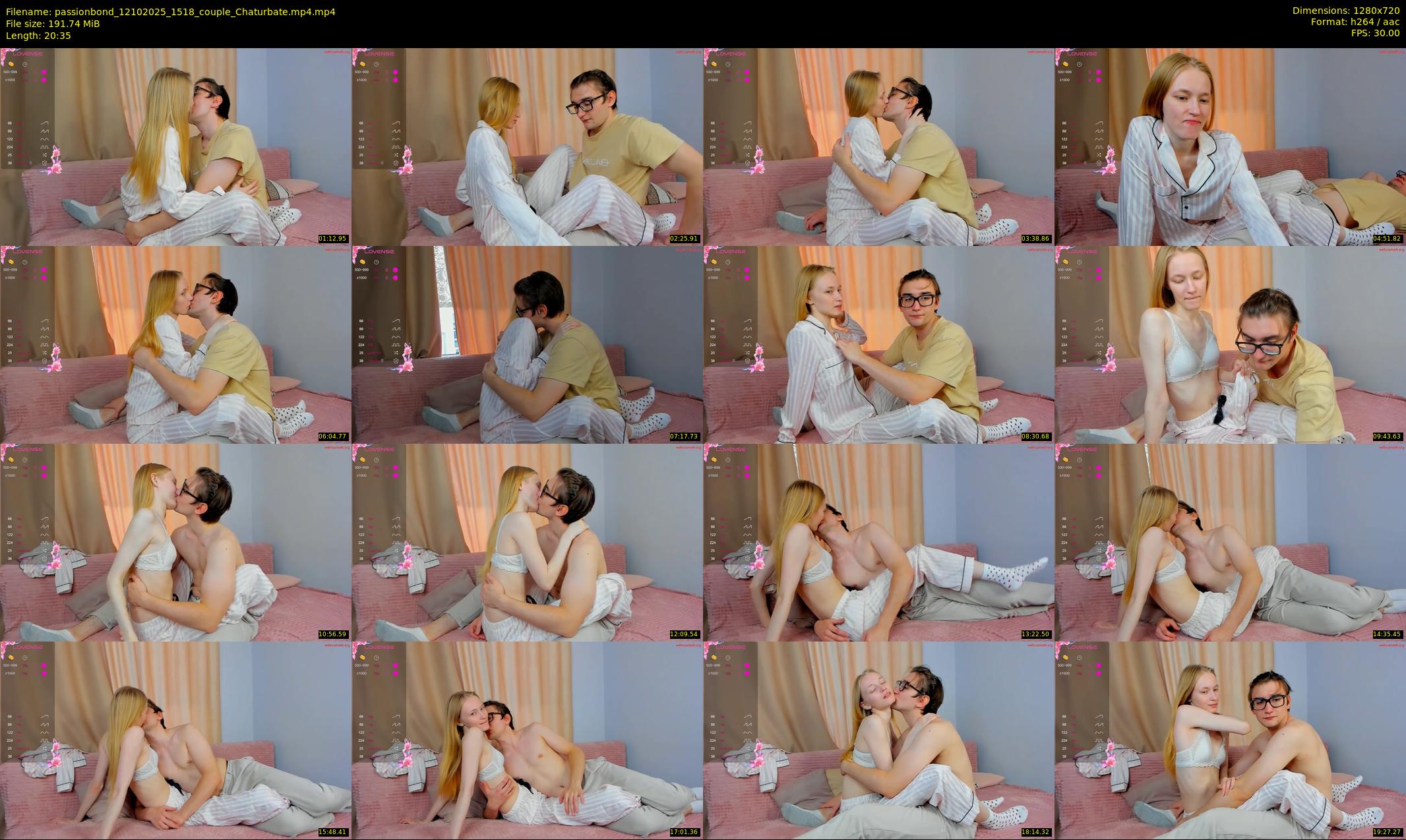 passionbond — 21 minute Chaturbate couple cam show recording, 720p, Oct 12, 2025