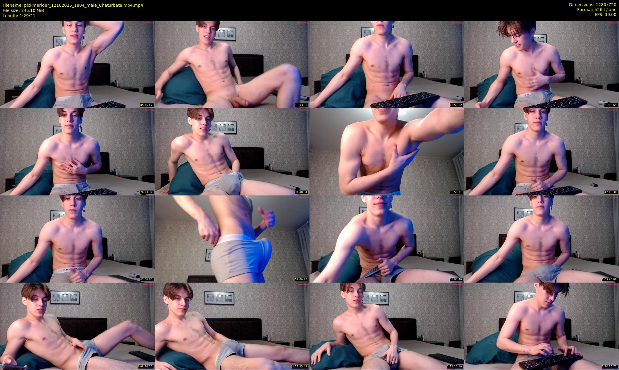 pickmerider — 90 minute Chaturbate male cam show recording, 720p, Oct 12, 2025