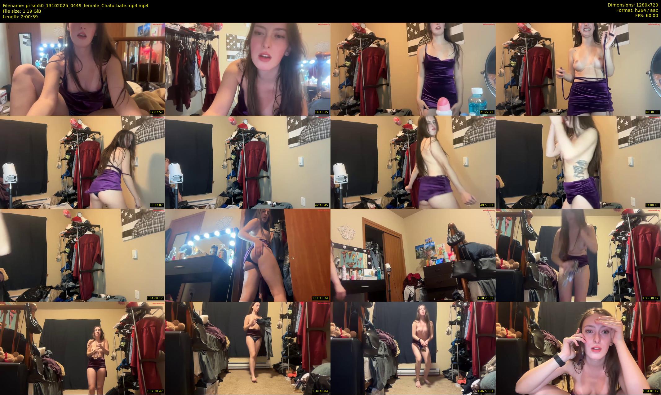 prism50 — 121 minute Chaturbate female cam show recording, 720p, Oct 13, 2025