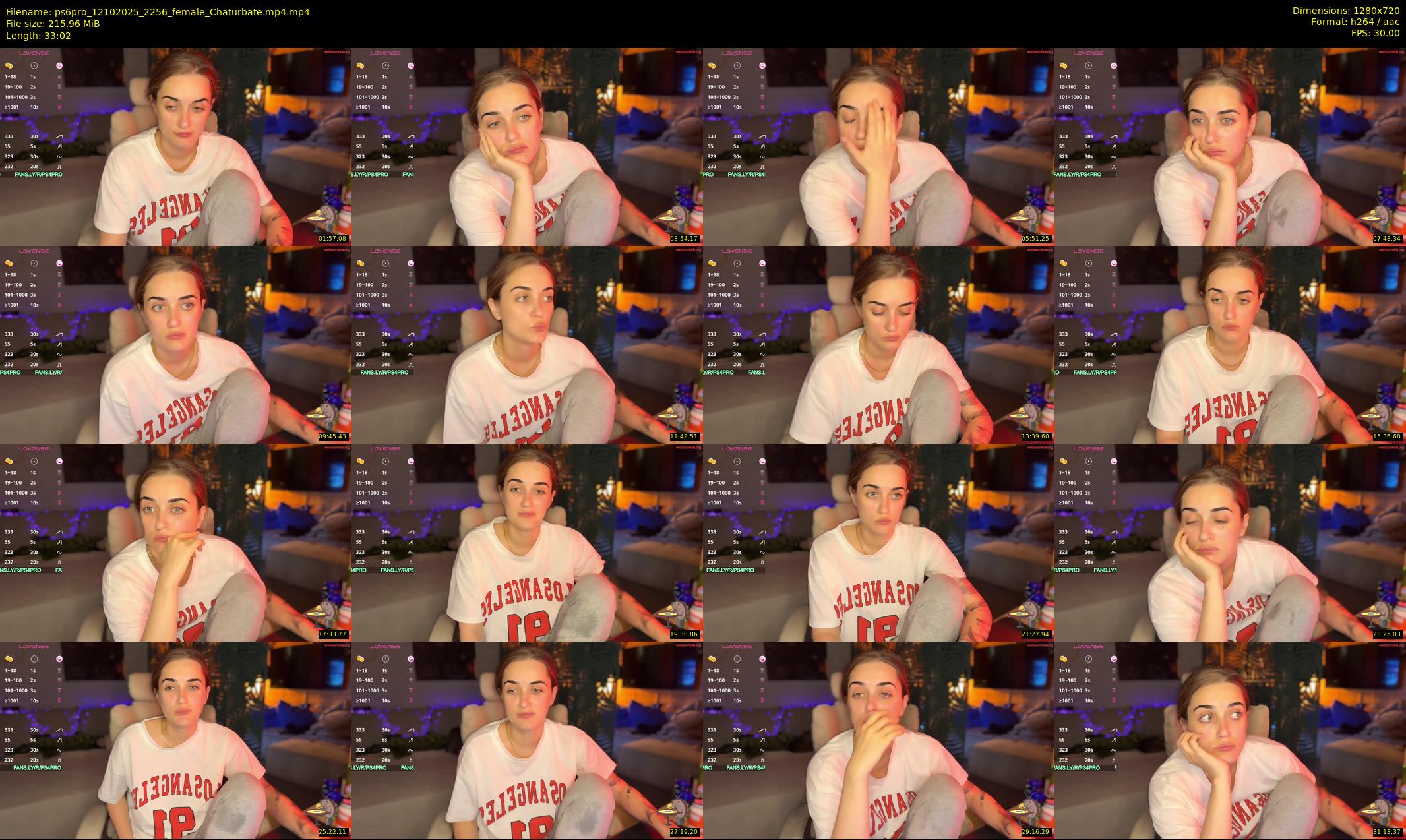 ps6pro — 34 minute Chaturbate female cam show recording, 720p, Oct 12, 2025