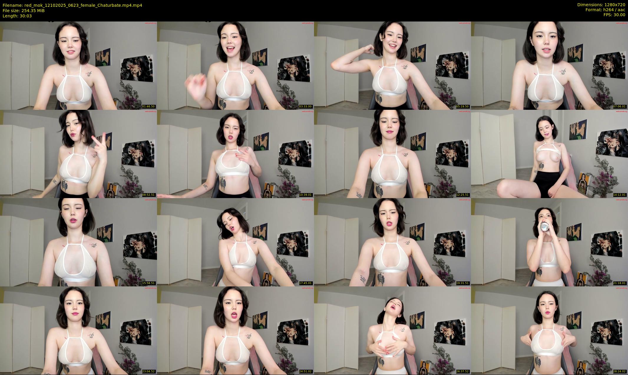 red_mok — 31 minute Chaturbate female cam show recording, 720p, Oct 12, 2025