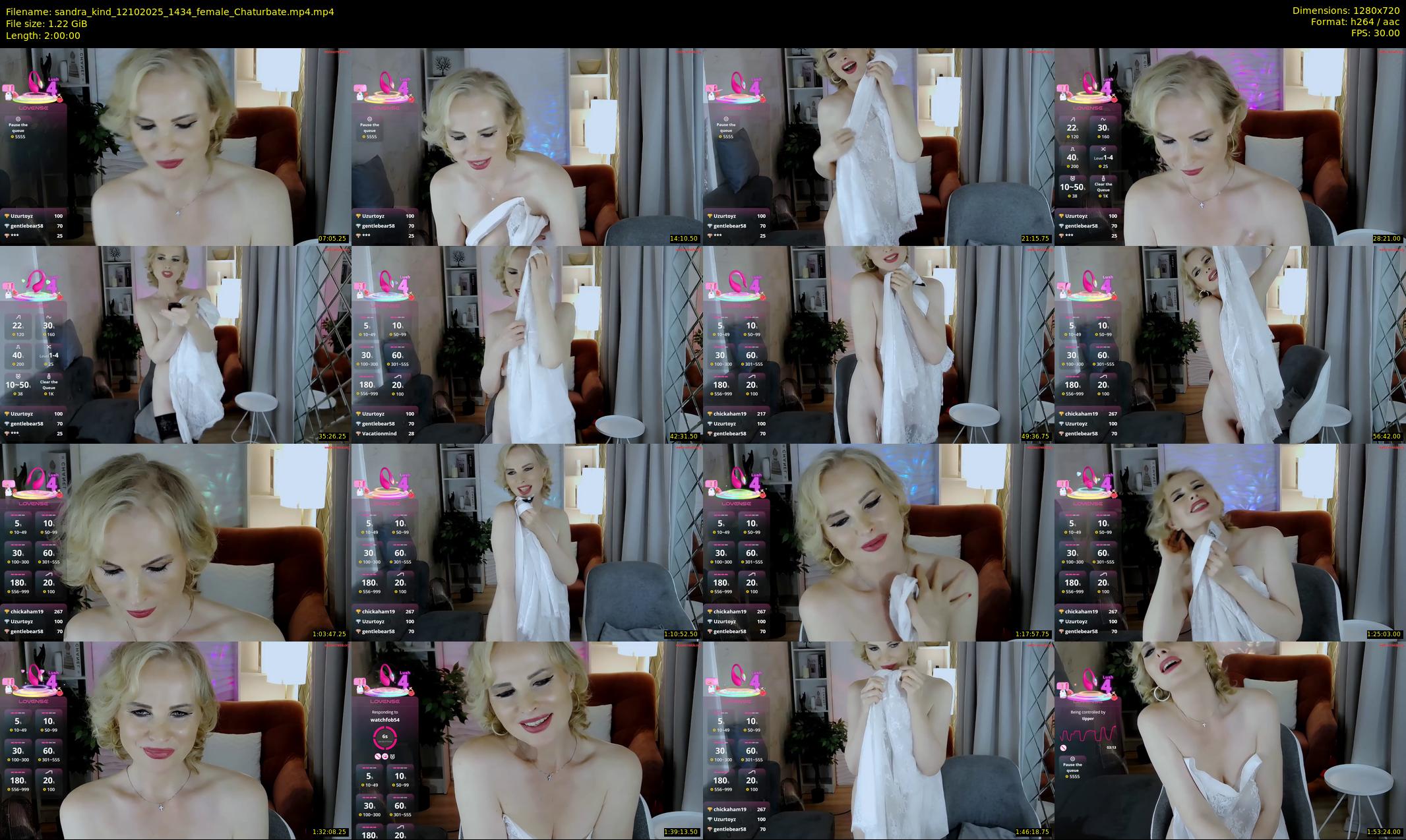 sandra_kind — 120 minute Chaturbate female cam show recording, 720p, Oct 12, 2025