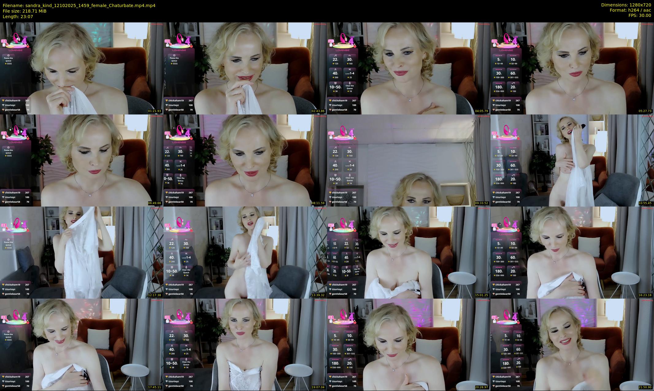 sandra_kind — 24 minute Chaturbate female cam show recording, 720p, Oct 12, 2025