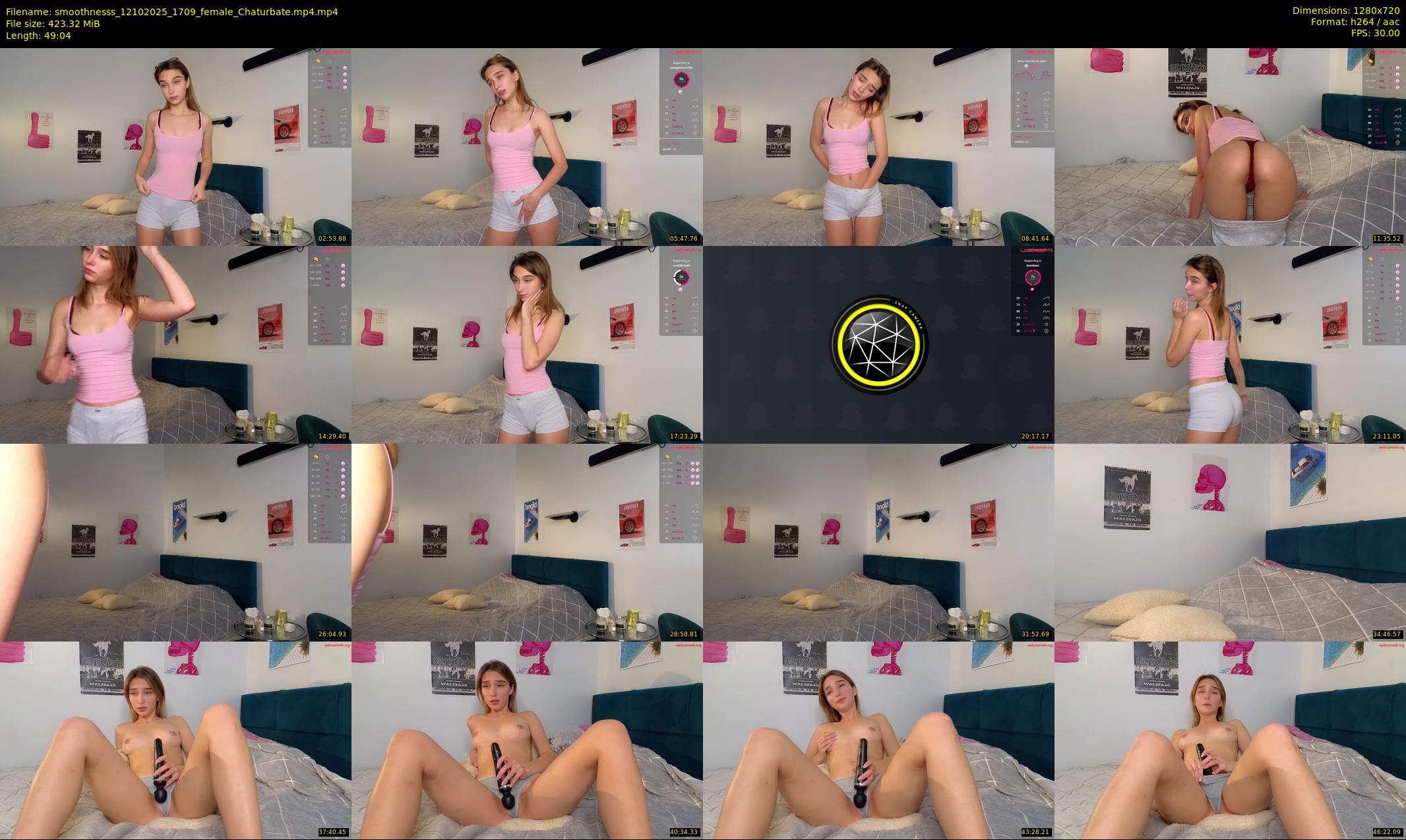 smoothnesss — 50 minute Chaturbate female cam show recording, 720p, Oct 12, 2025