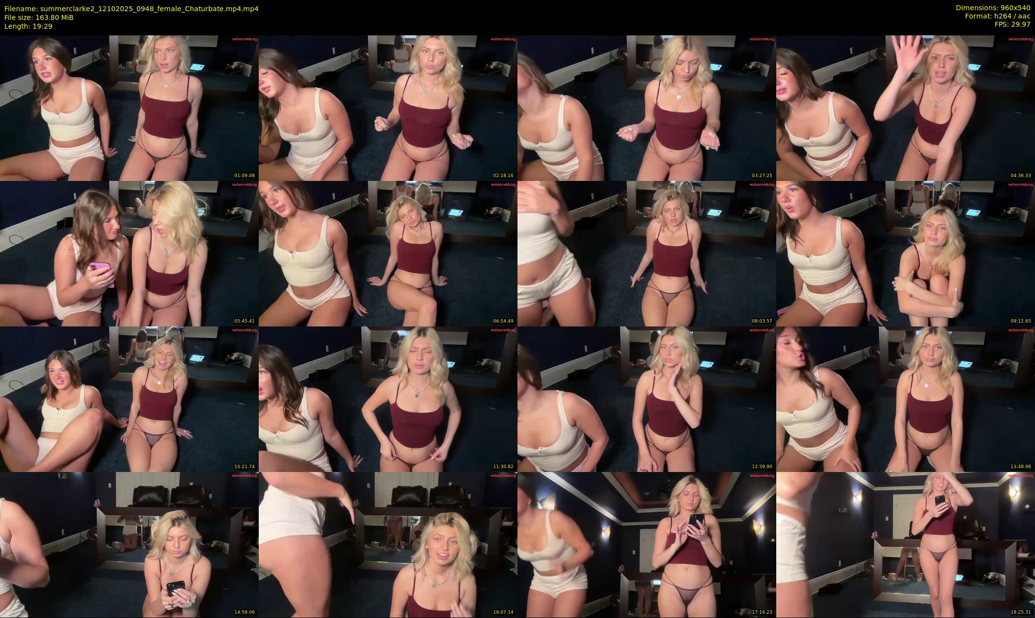 summerclarke2 — 20 minute Chaturbate female cam show recording, 480p, Oct 12, 2025