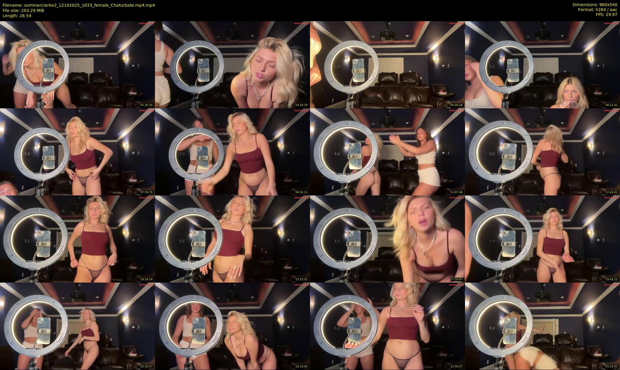 summerclarke2 — 27 minute Chaturbate female cam show recording, 480p, Oct 12, 2025