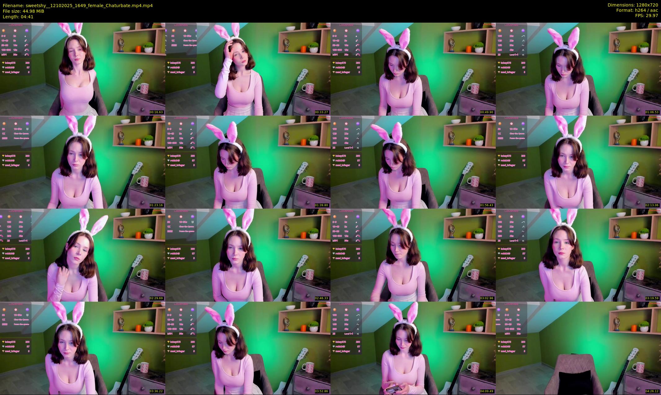 sweetshy_ — 5 minute Chaturbate female cam show recording, 720p, Oct 12, 2025