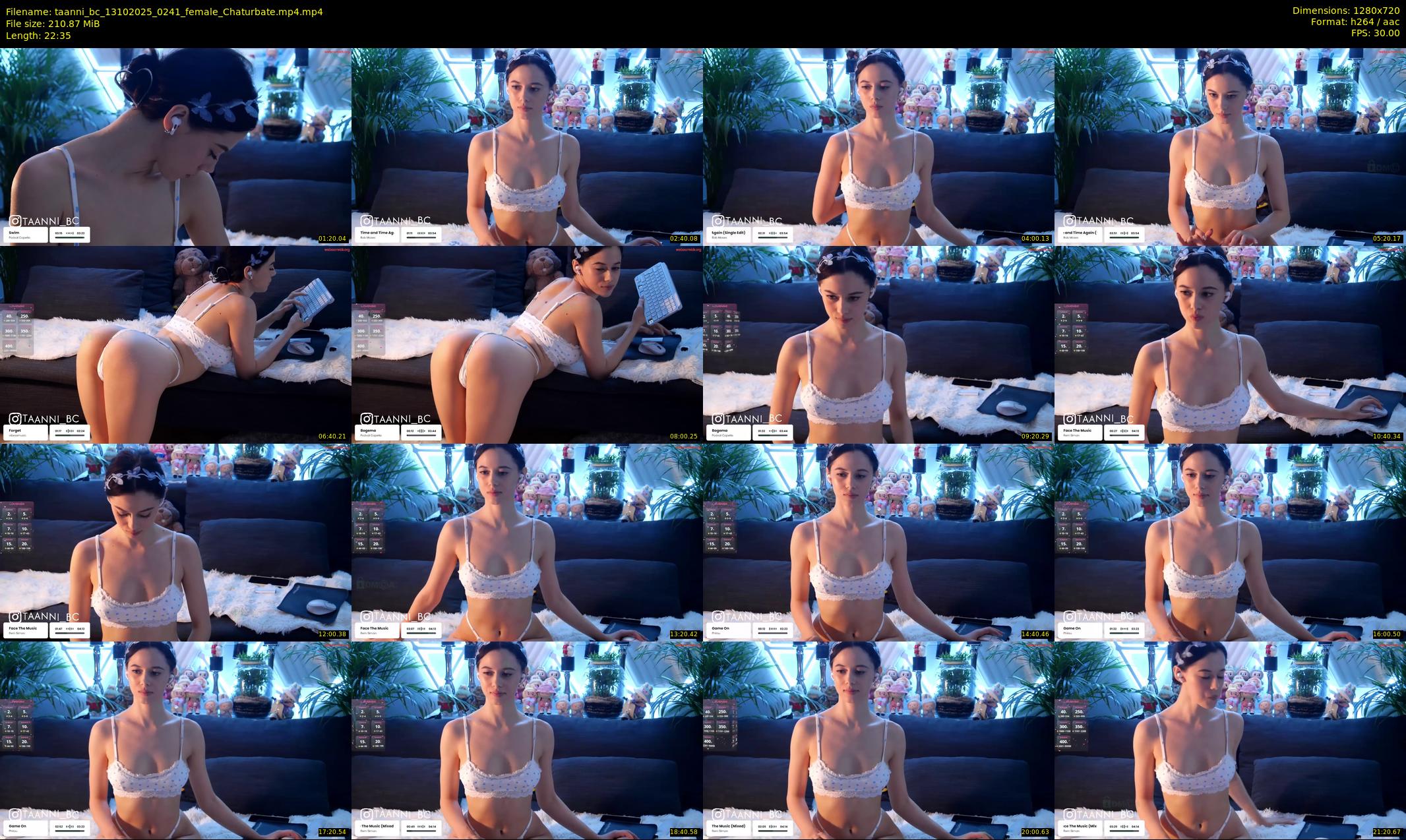 taanni_bc — 23 minute Chaturbate female cam show recording, 720p, Oct 13, 2025