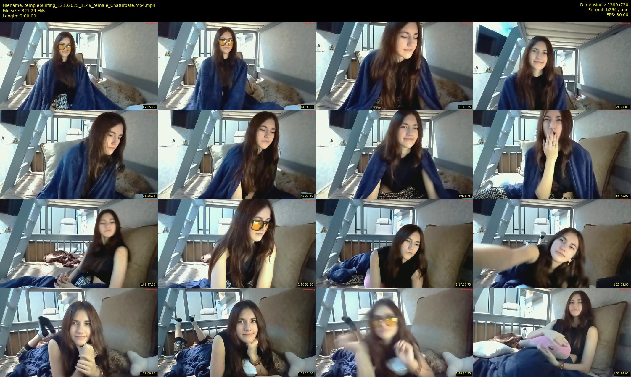 tempiebunting — 120 minute Chaturbate female cam show recording, 720p, Oct 12, 2025