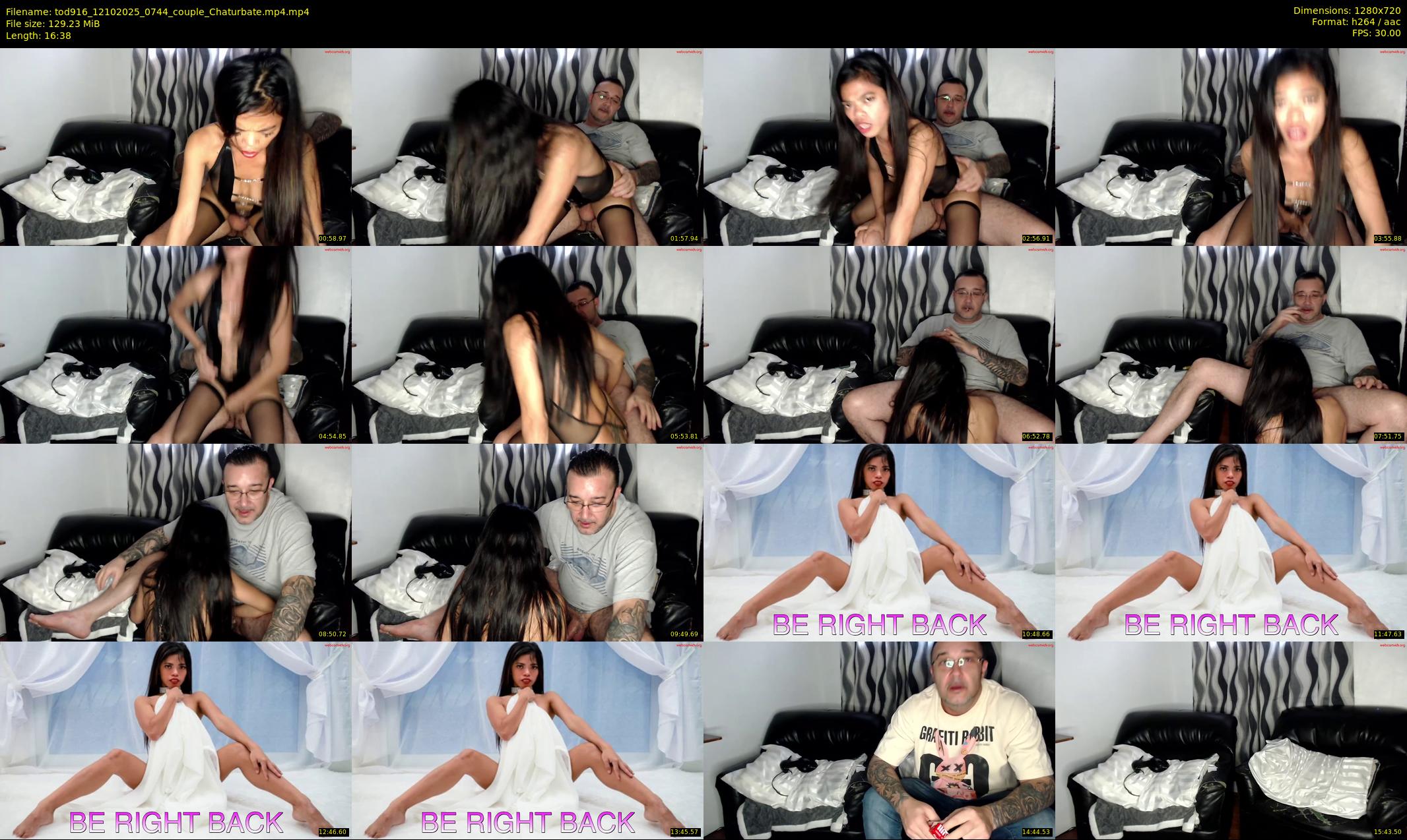 tod916 — 17 minute Chaturbate couple cam show recording, 720p, Oct 12, 2025