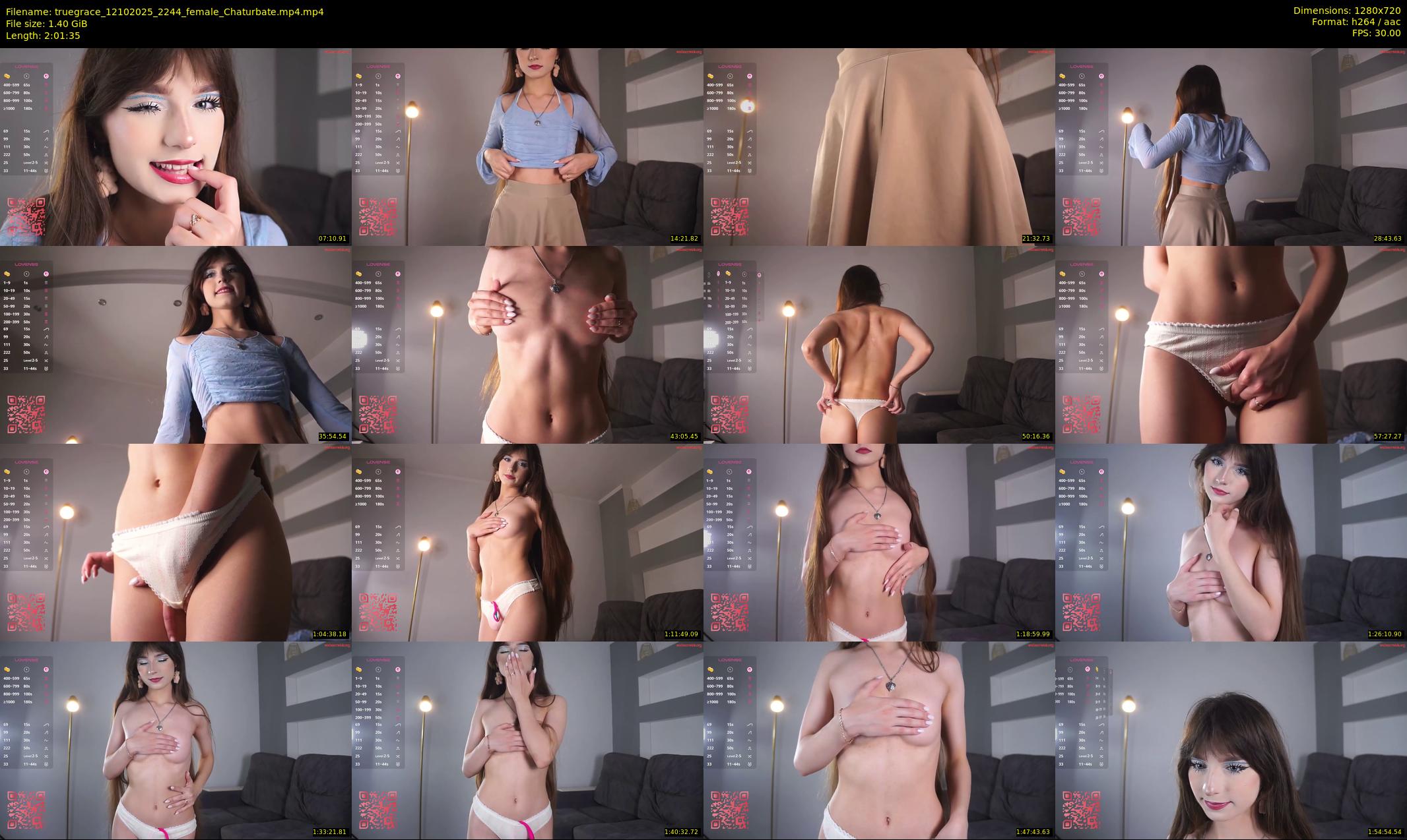 truegrace — 122 minute Chaturbate female cam show recording, 720p, Oct 12, 2025