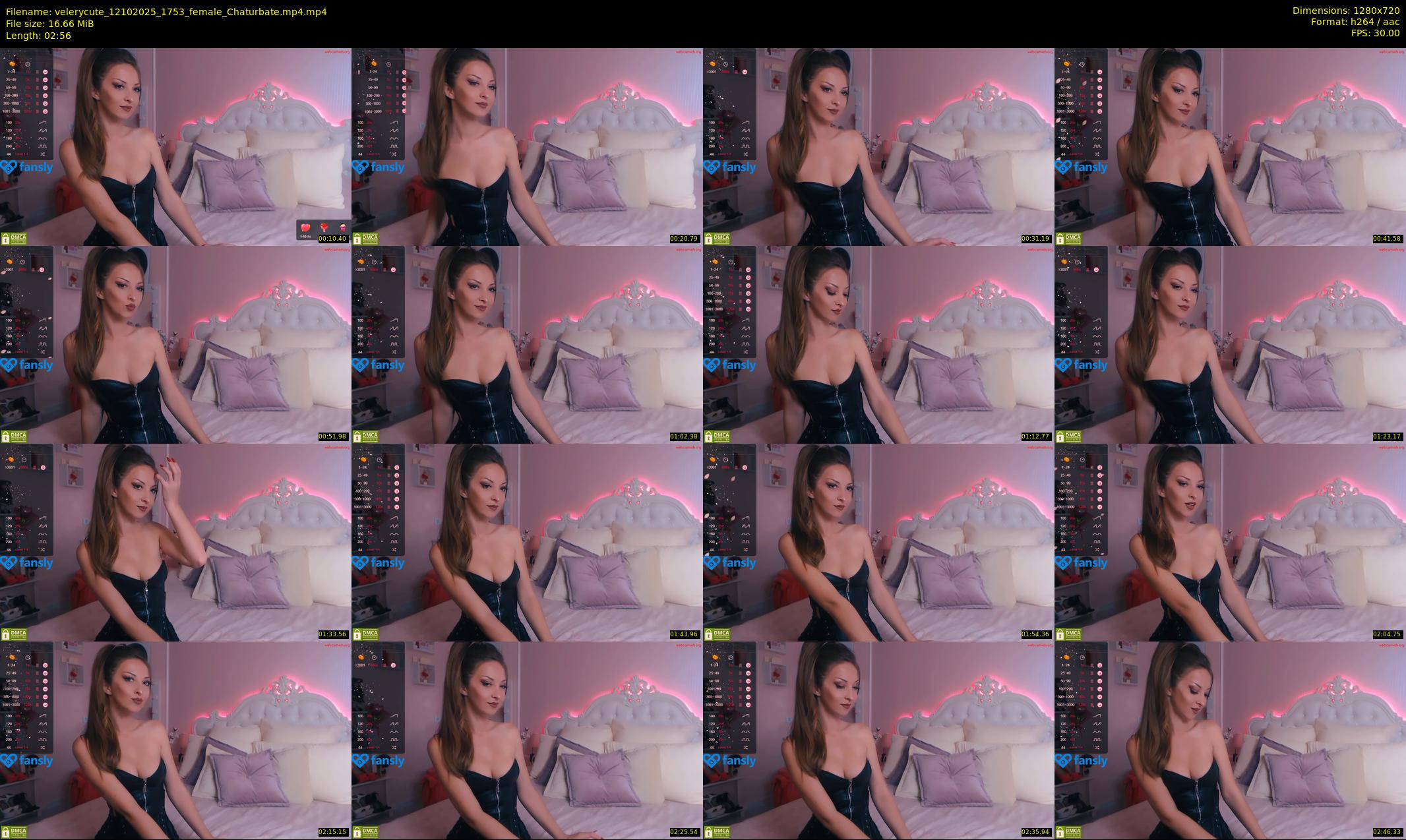 velerycute — 3 minute Chaturbate female cam show recording, 720p, Oct 12, 2025