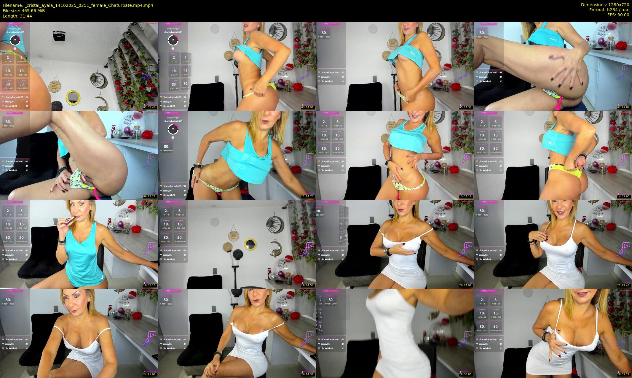 _cristal_ayala — 32 minute Chaturbate female cam show recording, 720p, Oct 14, 2025