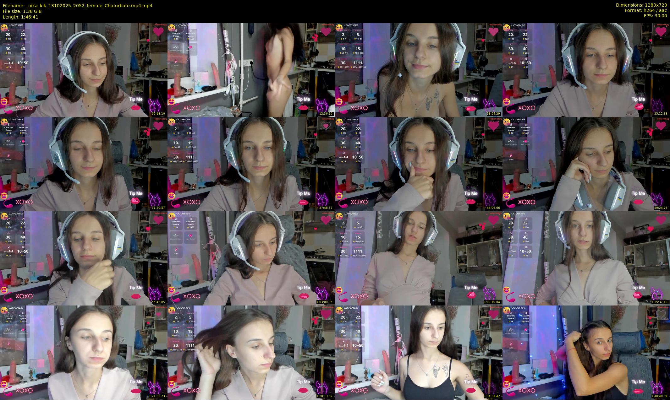 _nika_kik — 107 minute Chaturbate female cam show recording, 720p, Oct 13, 2025