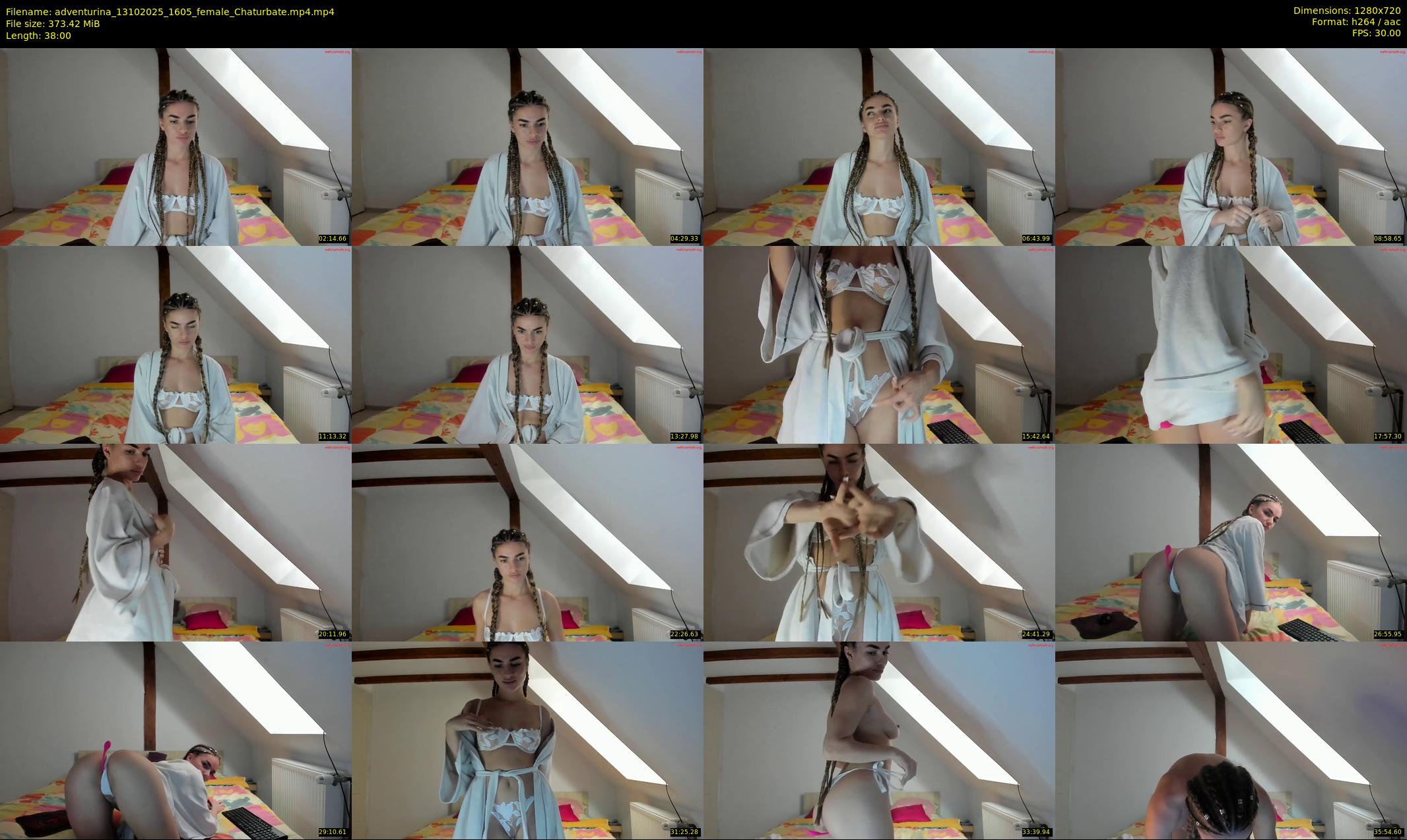 adventurina — 38 minute Chaturbate female cam show recording, 720p, Oct 13, 2025