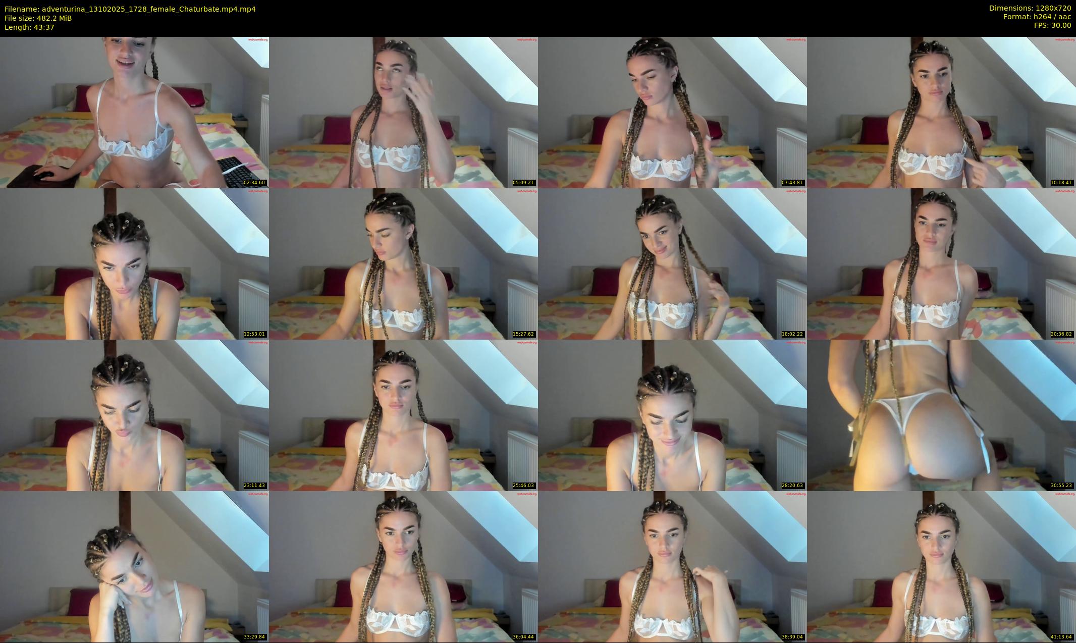 adventurina — 44 minute Chaturbate female cam show recording, 720p, Oct 13, 2025