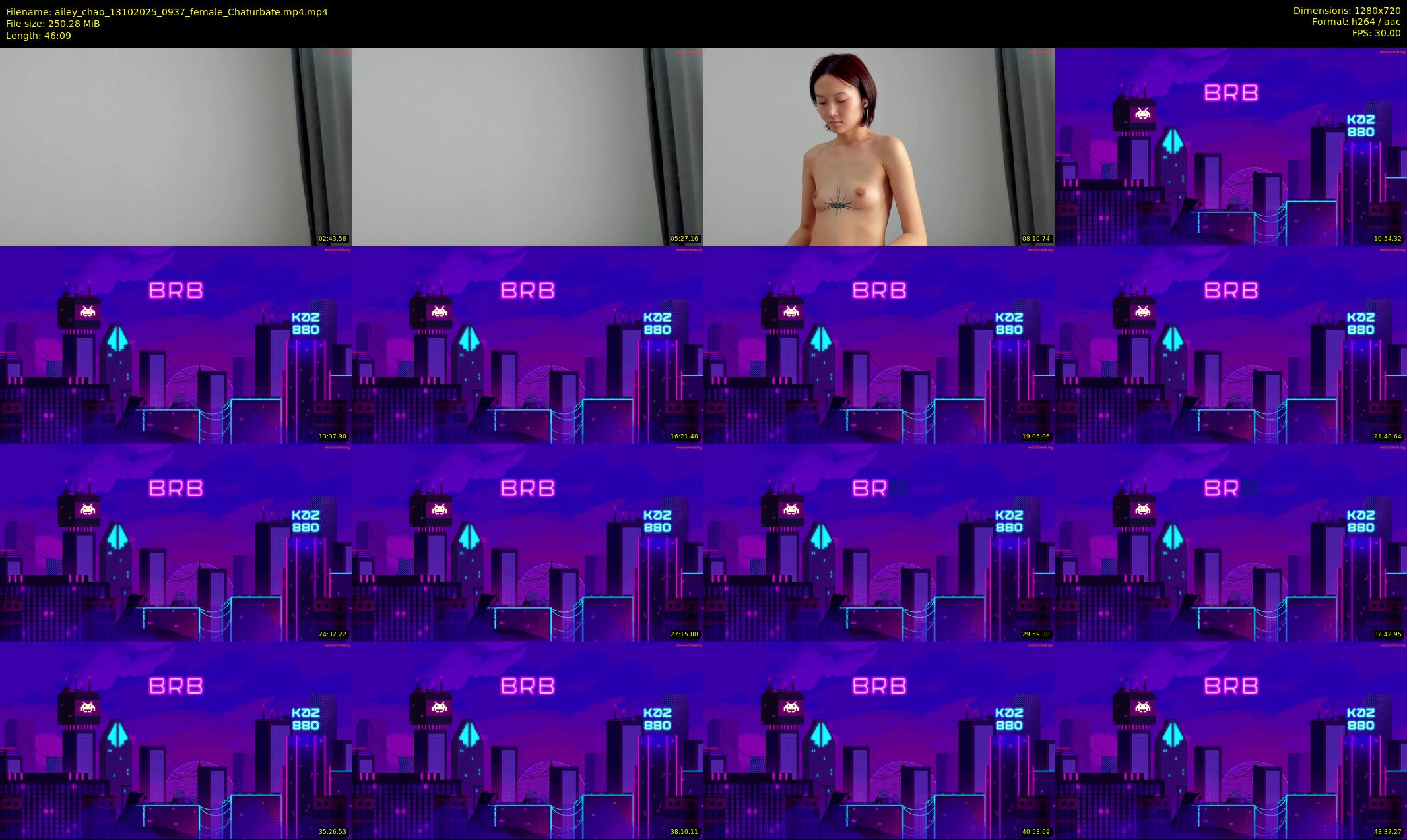 ailey_chao — 47 minute Chaturbate female cam show recording, 720p, Oct 13, 2025