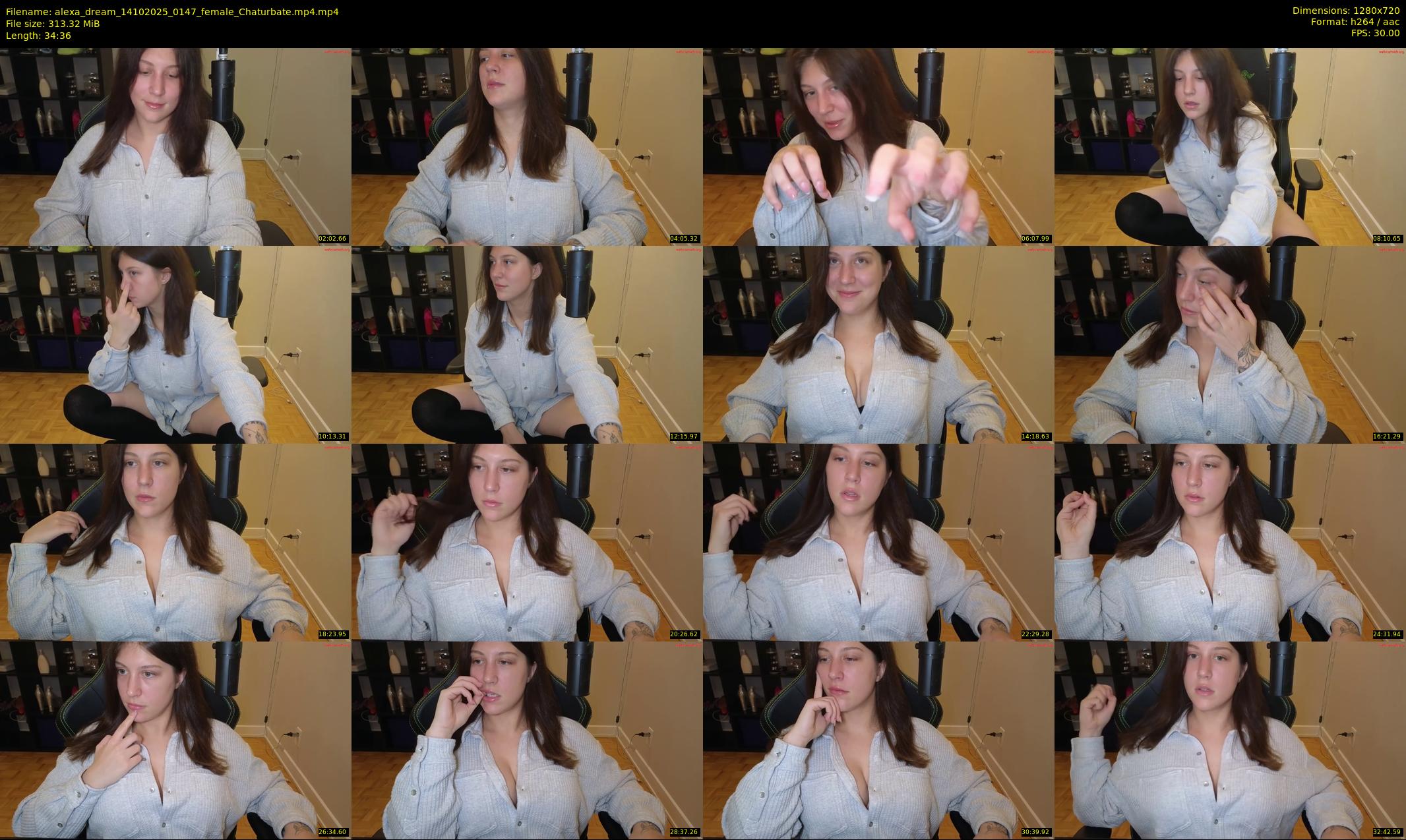 alexa_dream — 35 minute Chaturbate female cam show recording, 720p, Oct 14, 2025