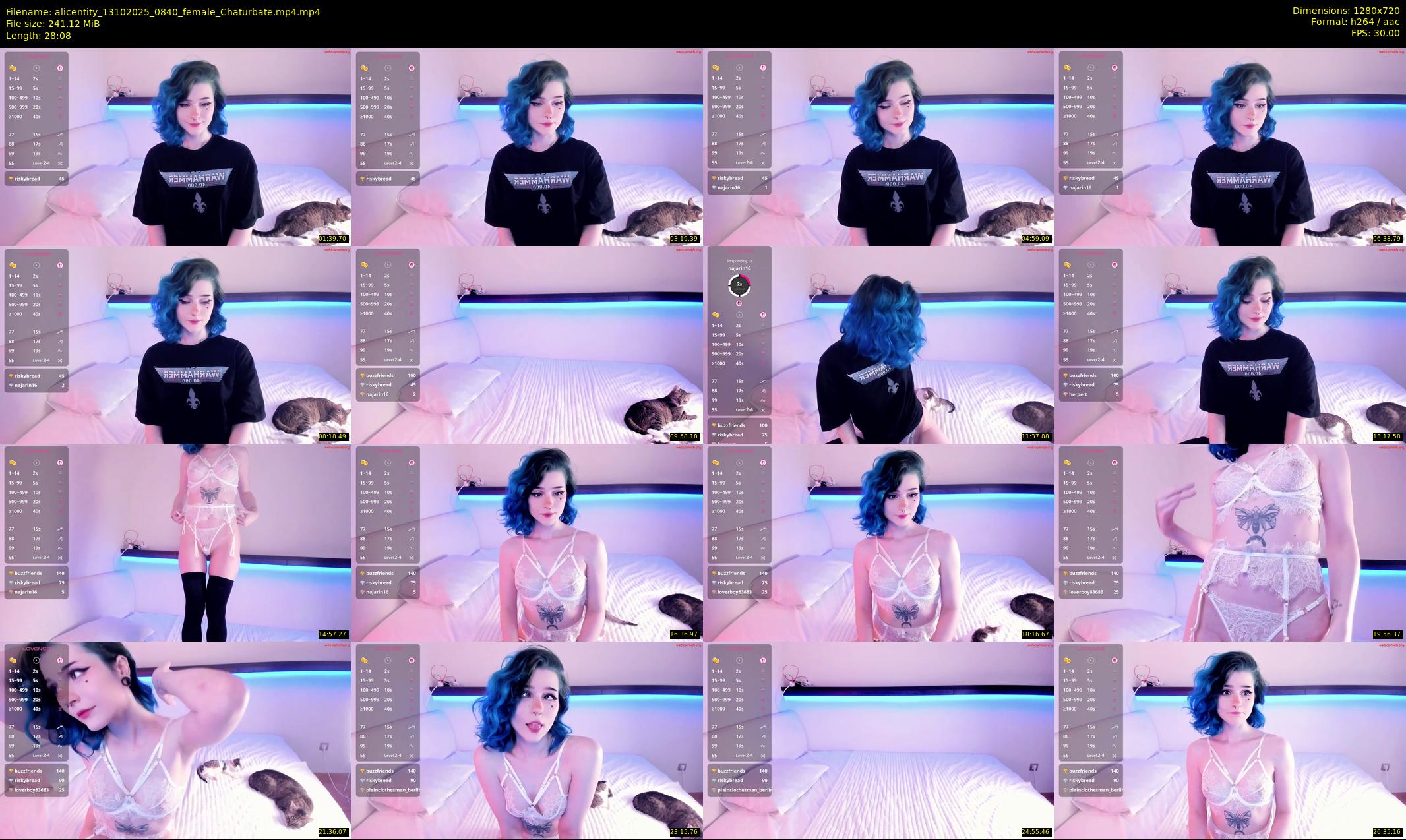 alicentity — 29 minute Chaturbate female cam show recording, 720p, Oct 13, 2025