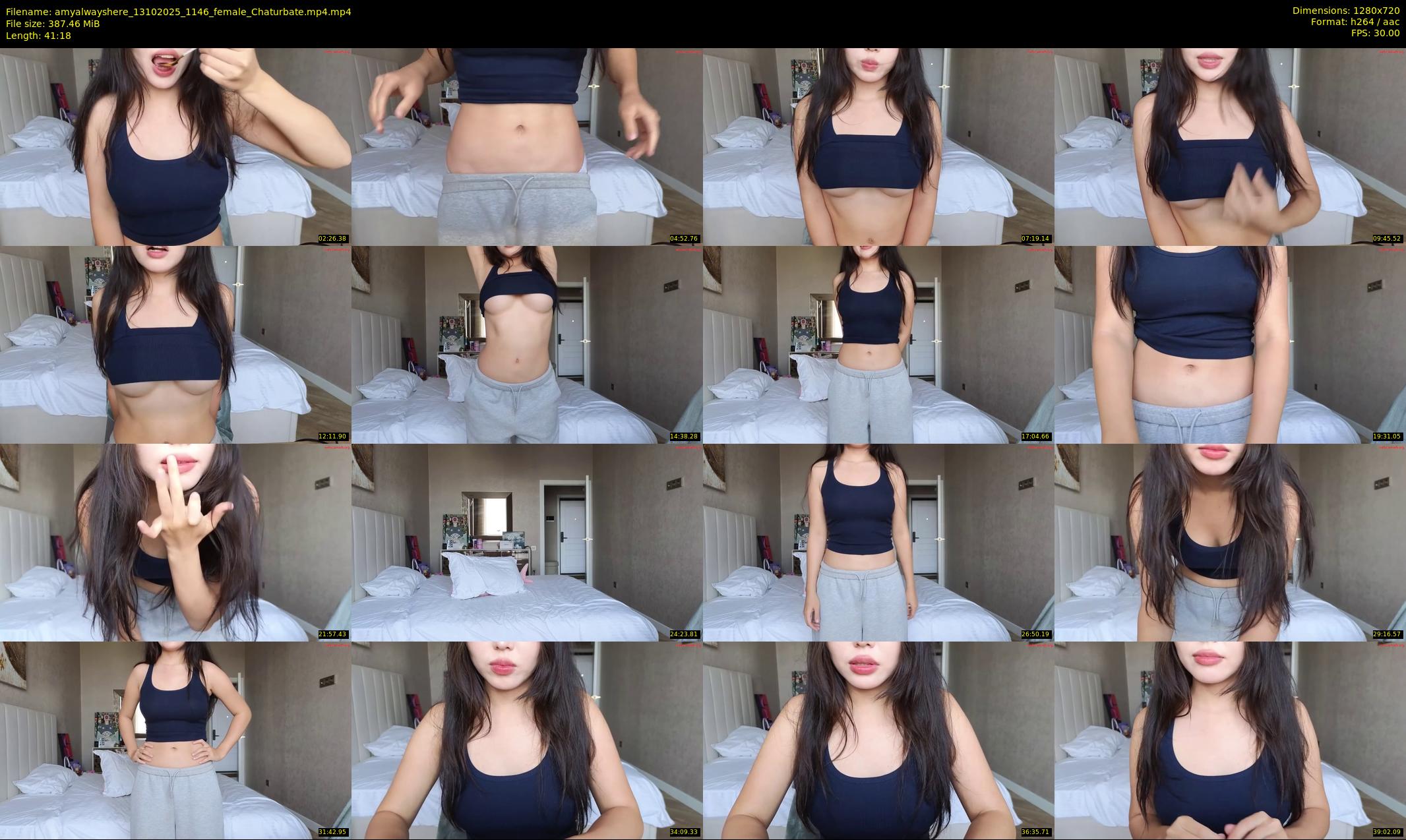 amyalwayshere — 42 minute Chaturbate female cam show recording, 720p, Oct 13, 2025