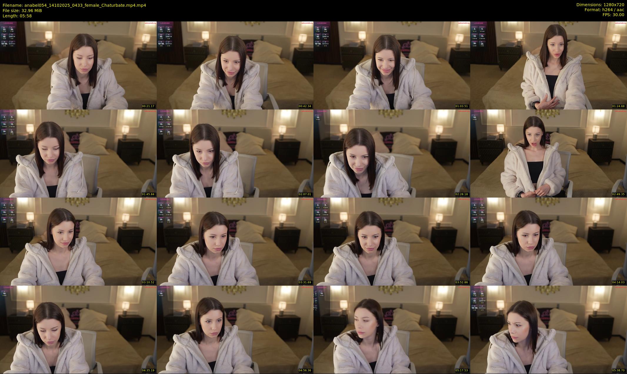 anabel054 — 6 minute Chaturbate female cam show recording, 720p, Oct 14, 2025