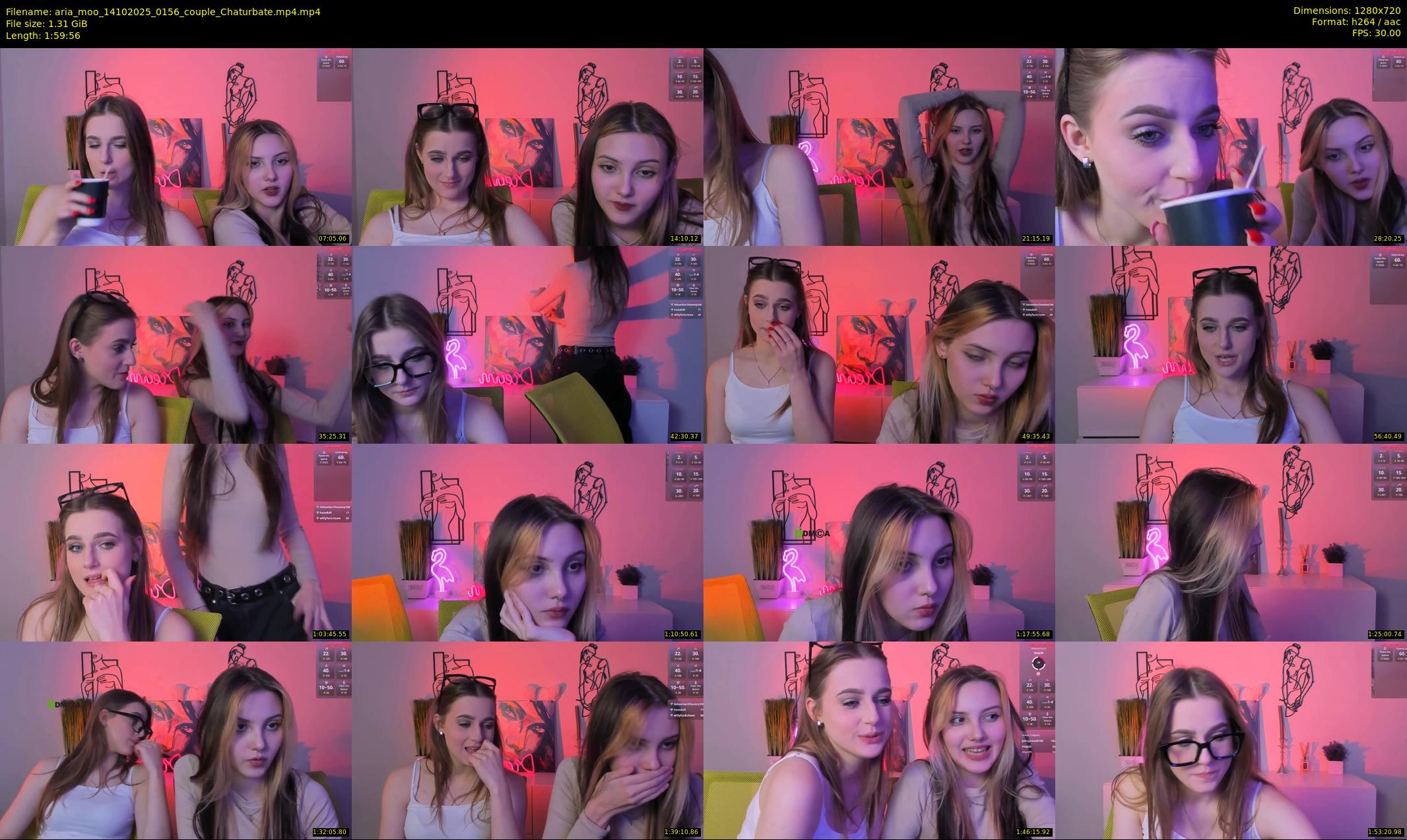 aria_moo — 120 minute Chaturbate couple cam show recording, 720p, Oct 14, 2025