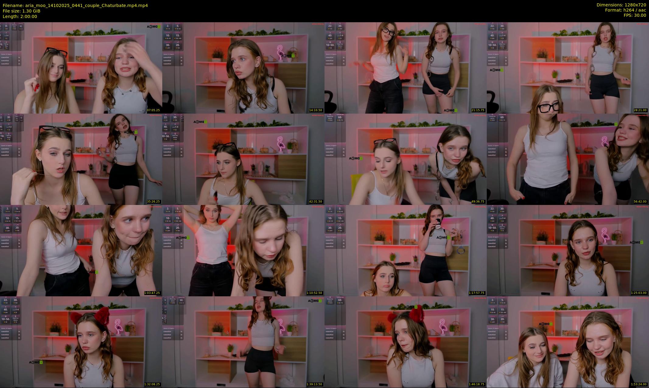 aria_moo — 120 minute Chaturbate couple cam show recording, 720p, Oct 14, 2025