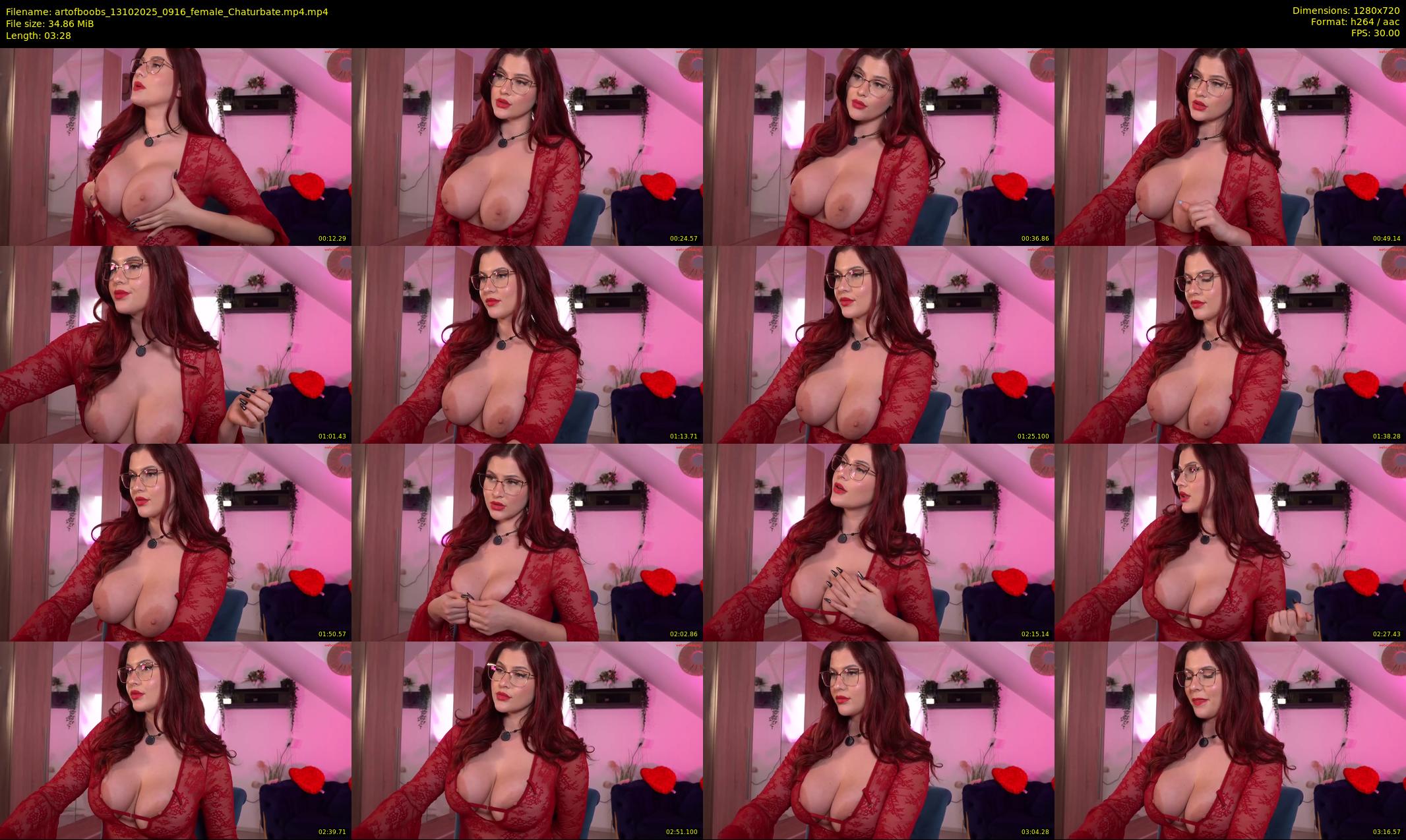 artofboobs — 4 minute Chaturbate female cam show recording, 720p, Oct 13, 2025
