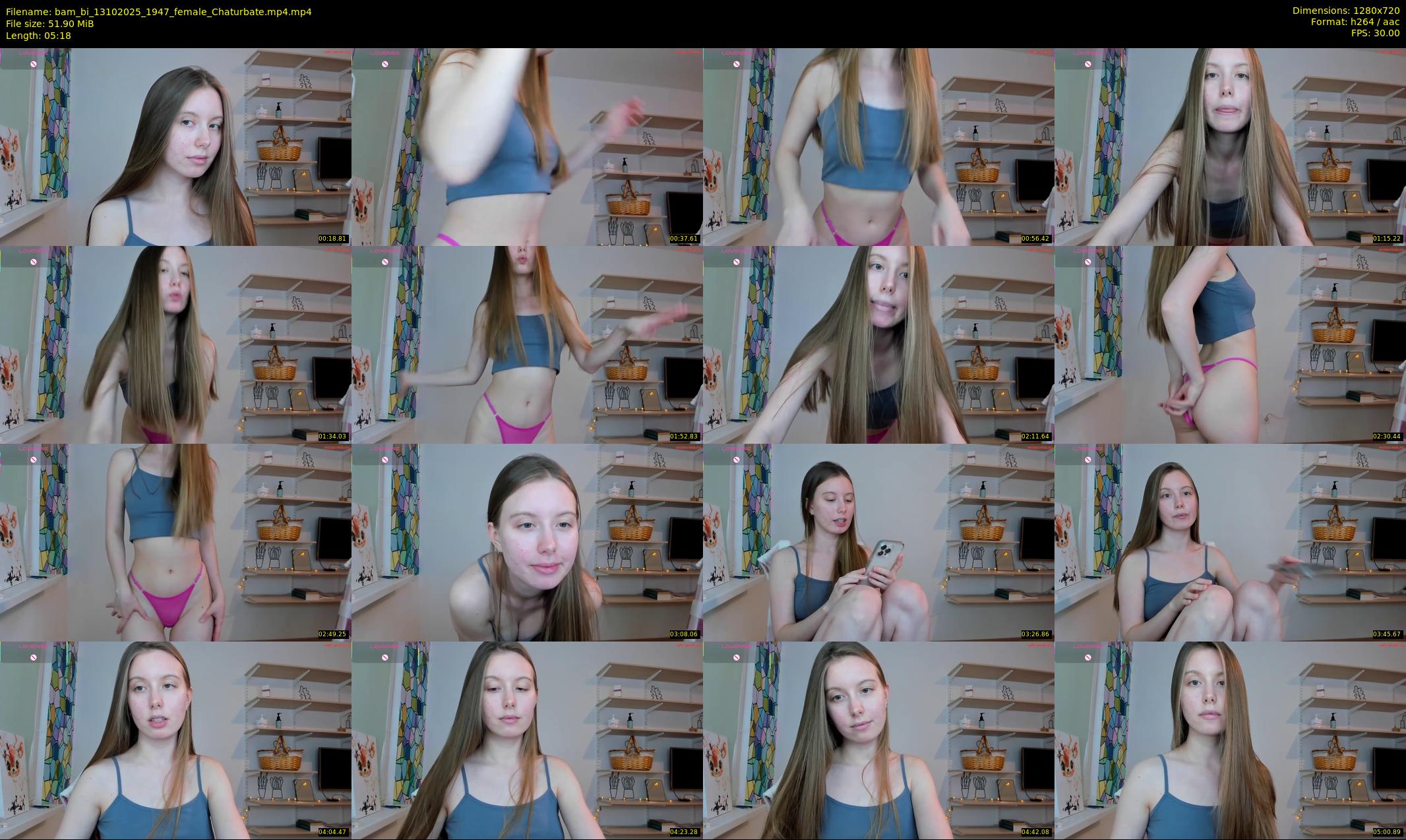 bam_bi — 6 minute Chaturbate female cam show recording, 720p, Oct 13, 2025