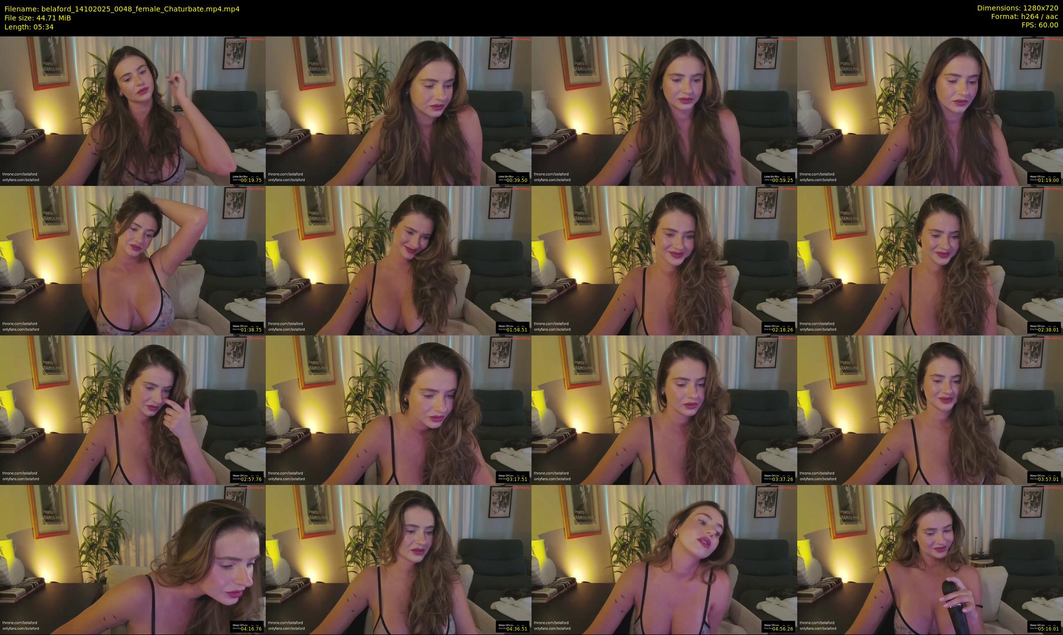 belaford — 6 minute Chaturbate female cam show recording, 720p, Oct 14, 2025