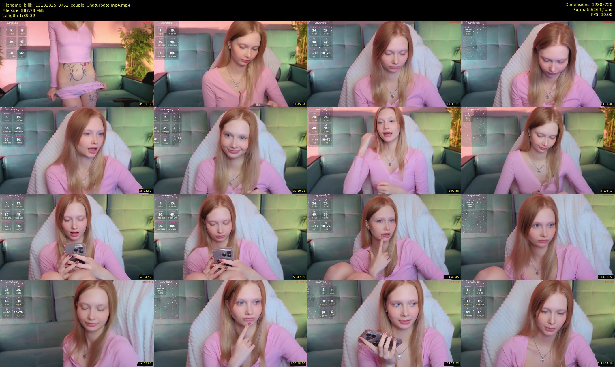 bjliki — 100 minute Chaturbate couple cam show recording, 720p, Oct 13, 2025