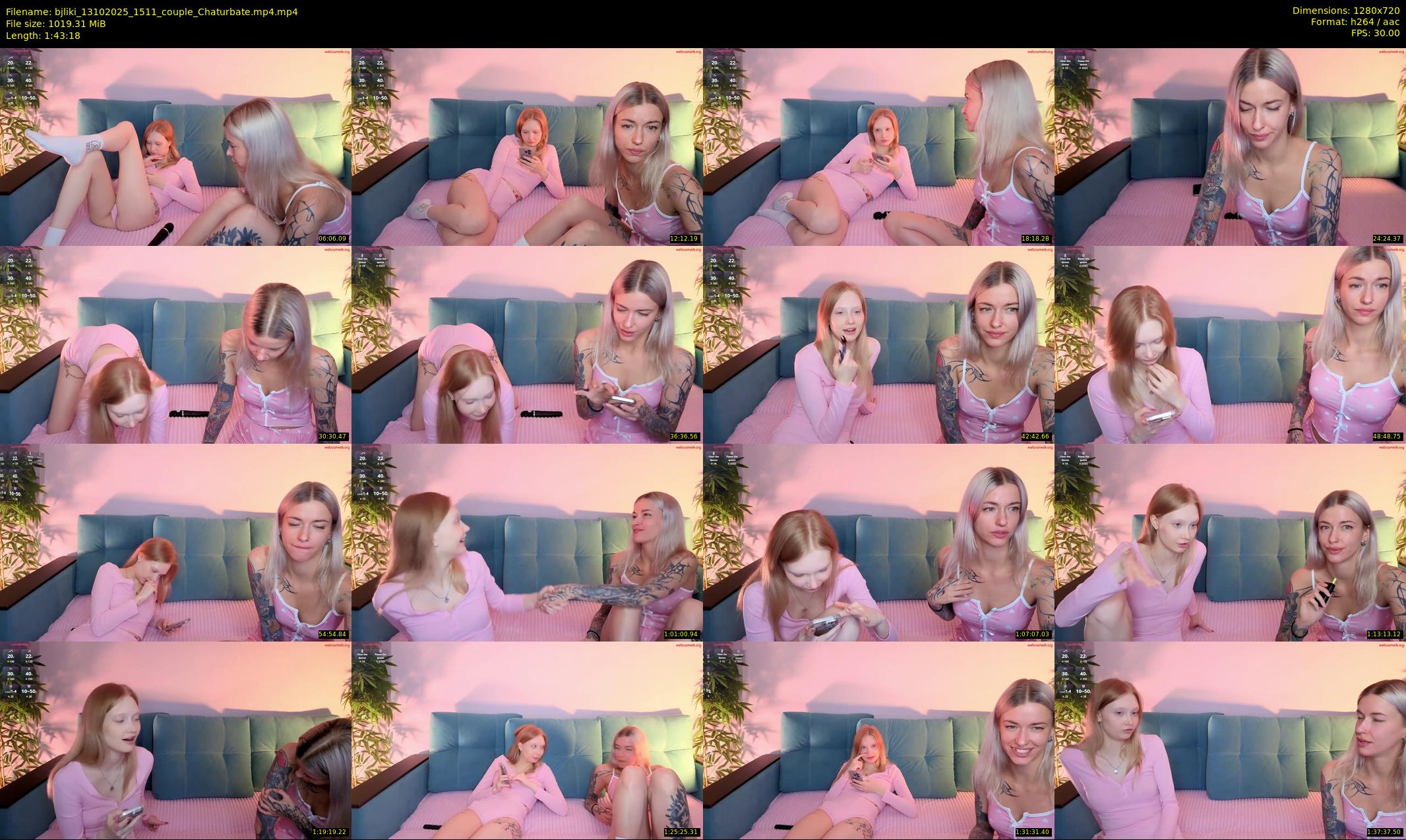 bjliki — 104 minute Chaturbate couple cam show recording, 720p, Oct 13, 2025