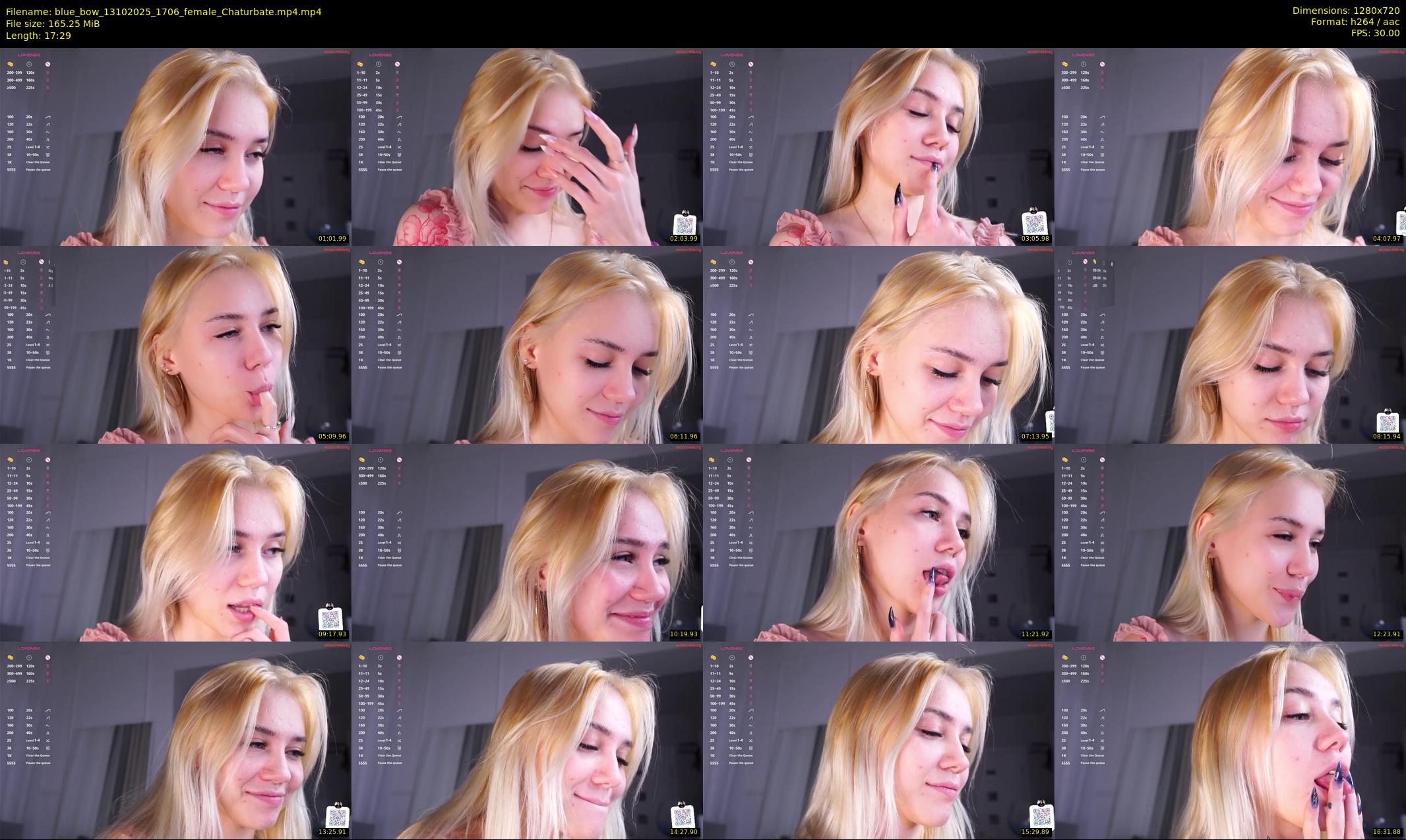 blue_bow — 18 minute Chaturbate female cam show recording, 720p, Oct 13, 2025