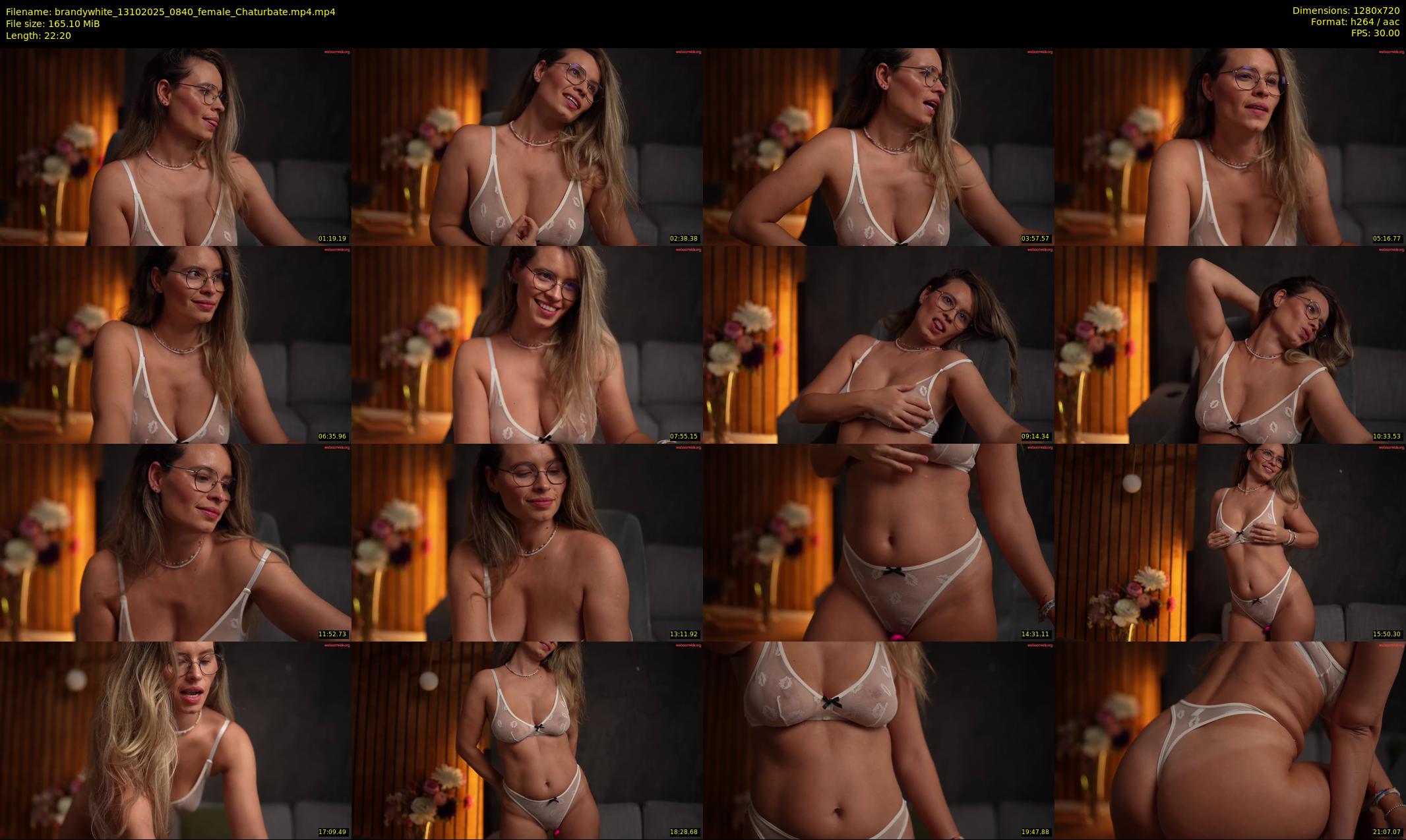 brandywhite — 23 minute Chaturbate female cam show recording, 720p, Oct 13, 2025