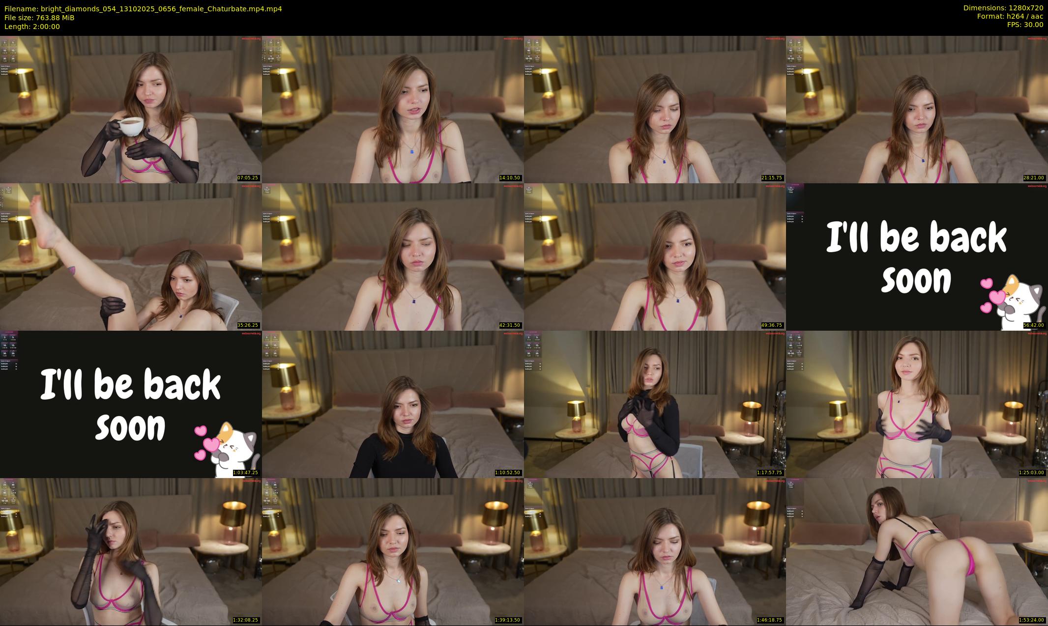 bright_diamonds_054 — 120 minute Chaturbate couple cam show recording, 720p, Oct 13, 2025