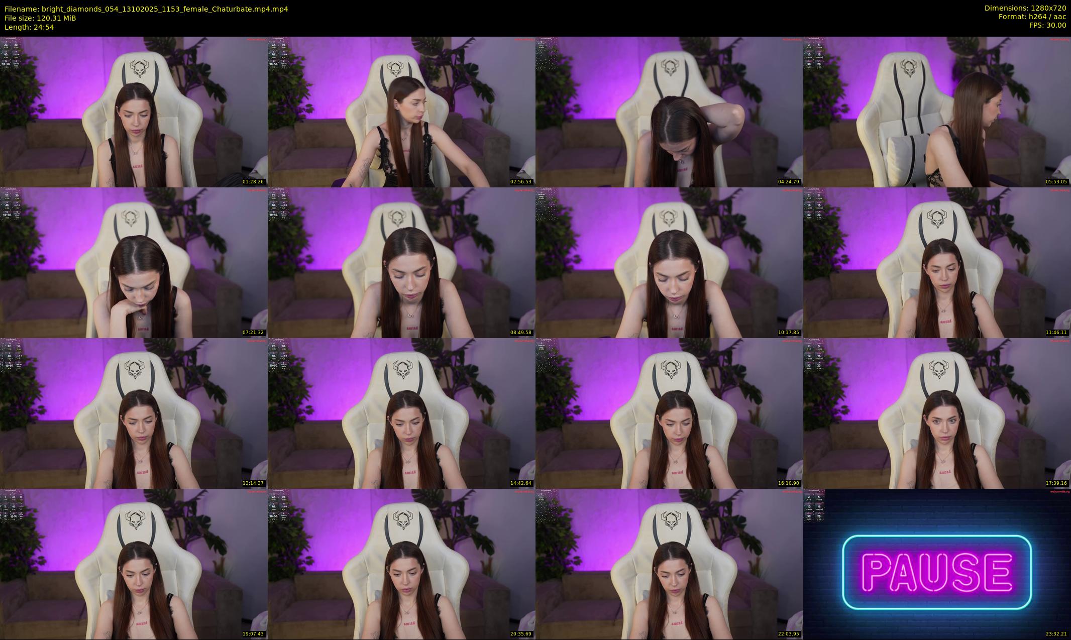 bright_diamonds_054 — 25 minute Chaturbate couple cam show recording, 720p, Oct 13, 2025