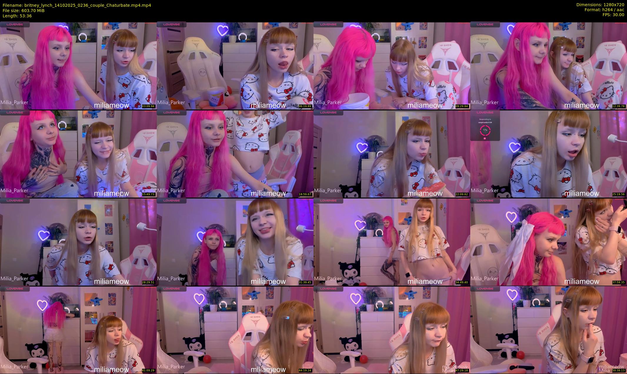 britney_lynch — 54 minute Chaturbate female cam show recording, 720p, Oct 14, 2025