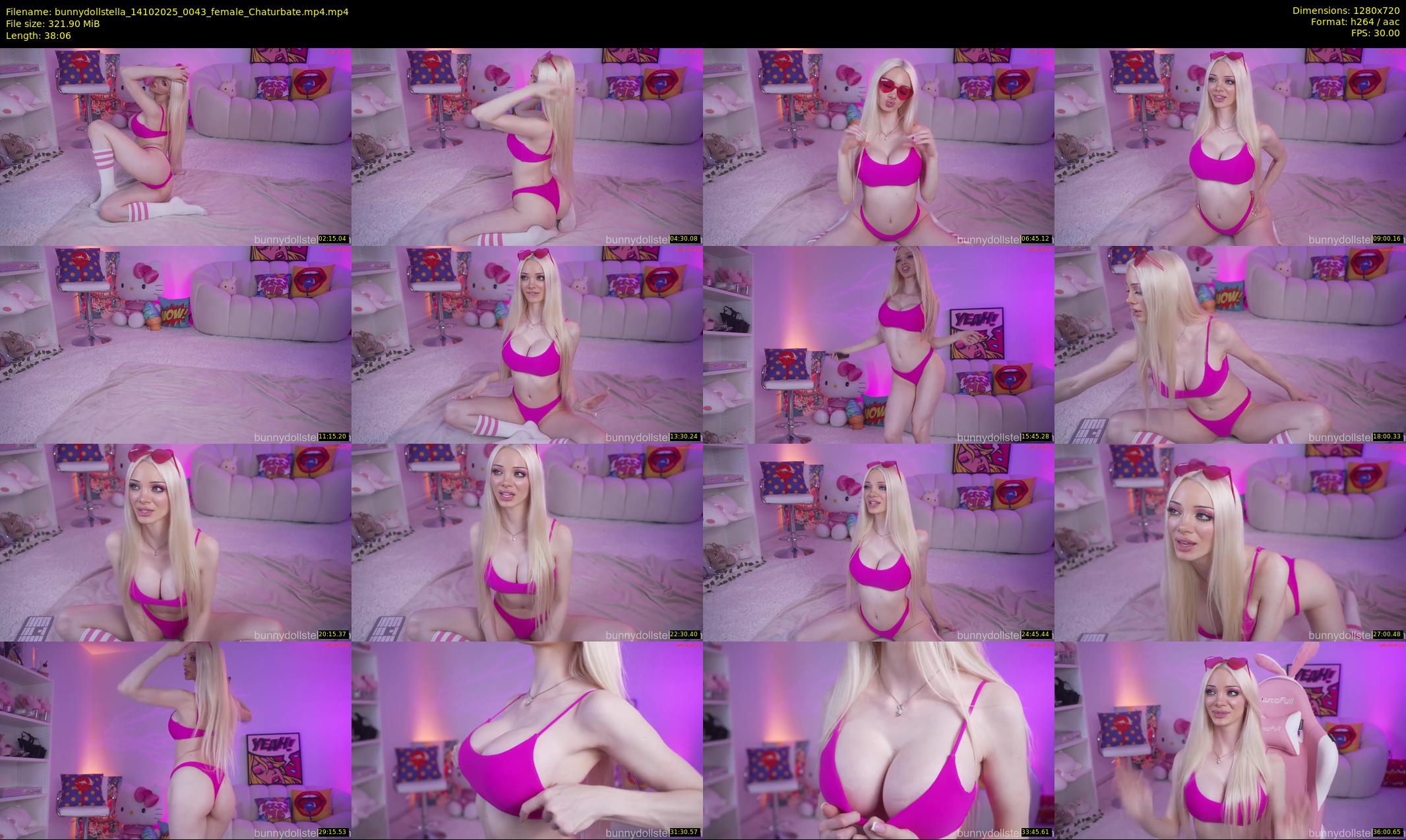 bunnydollstella — 39 minute Chaturbate female cam show recording, 720p, Oct 14, 2025