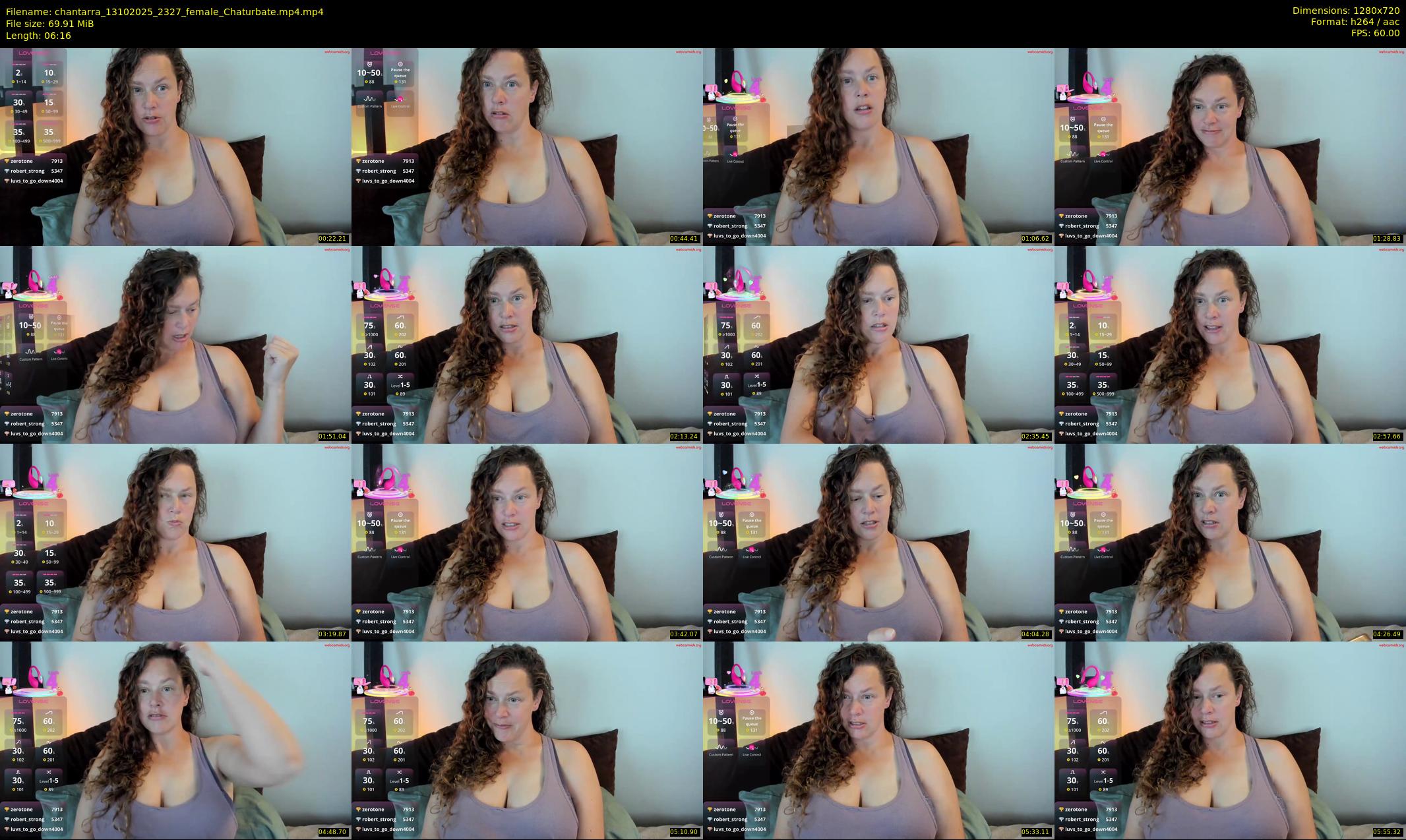 chantarra — 7 minute Chaturbate female cam show recording, 720p, Oct 13, 2025