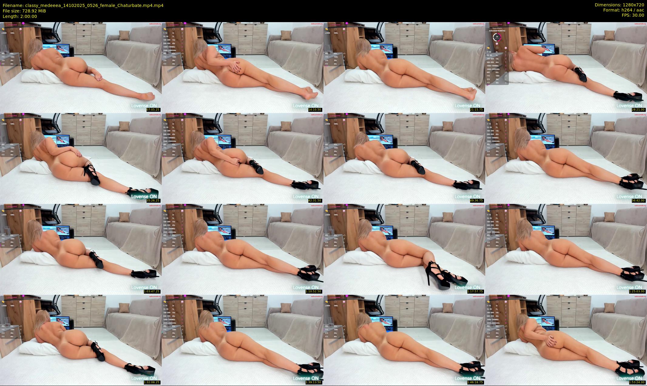 classy_medeeea — 120 minute Chaturbate female cam show recording, 720p, Oct 14, 2025