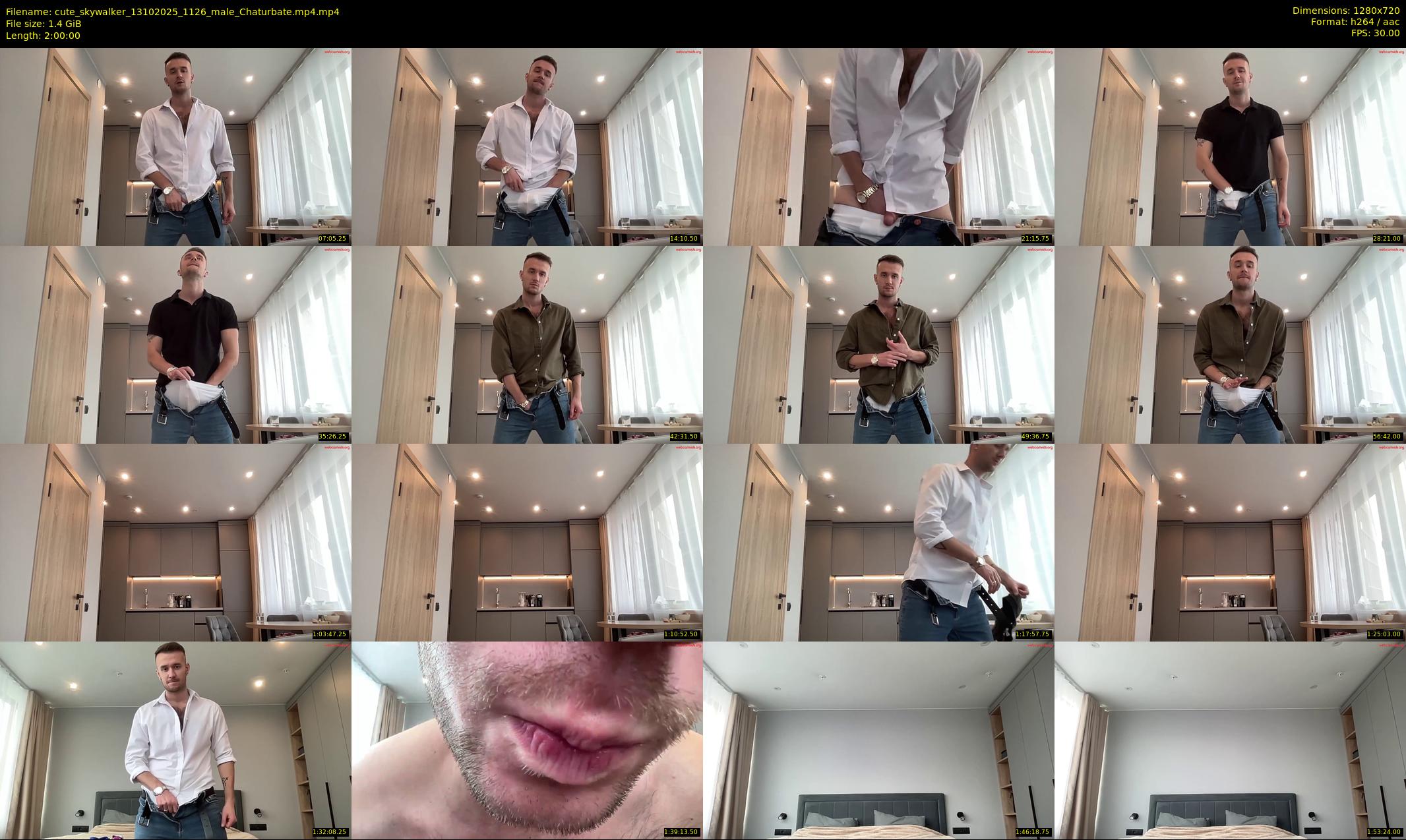 cute_skywalker — 120 minute Chaturbate male cam show recording, 720p, Oct 13, 2025