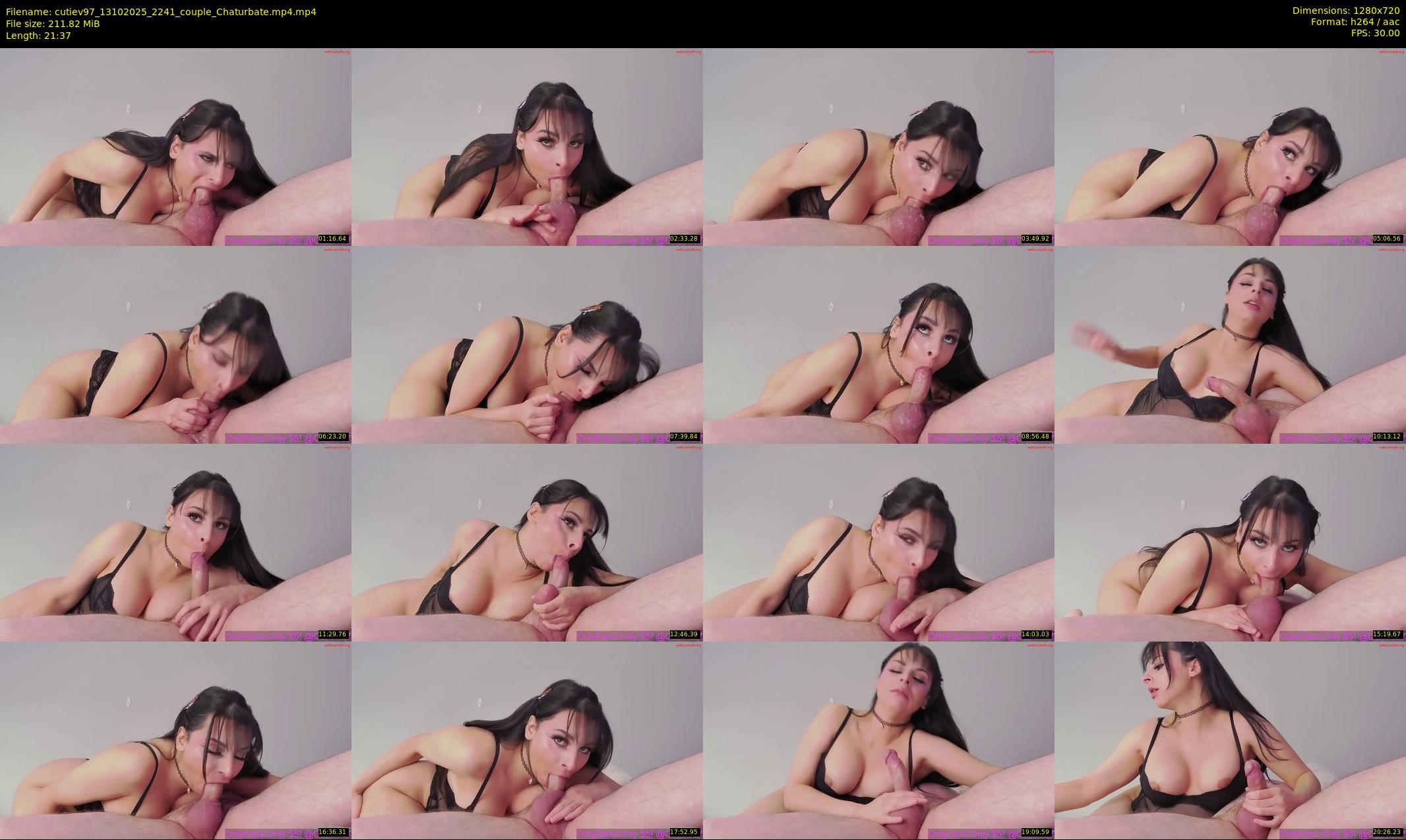 cutiev97 — 22 minute Chaturbate couple cam show recording, 720p, Oct 13, 2025