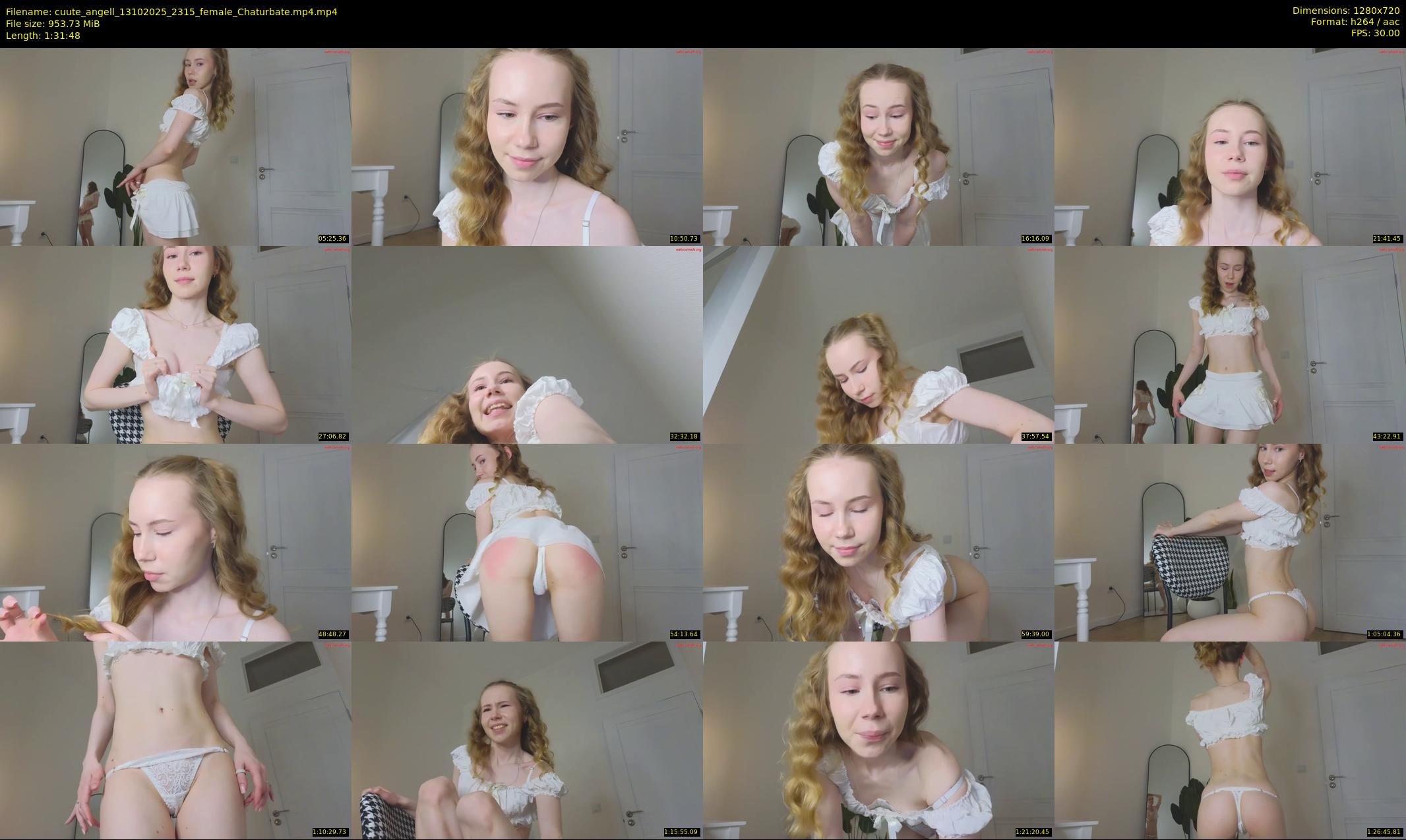 cuute_angell — 92 minute Chaturbate female cam show recording, 720p, Oct 13, 2025