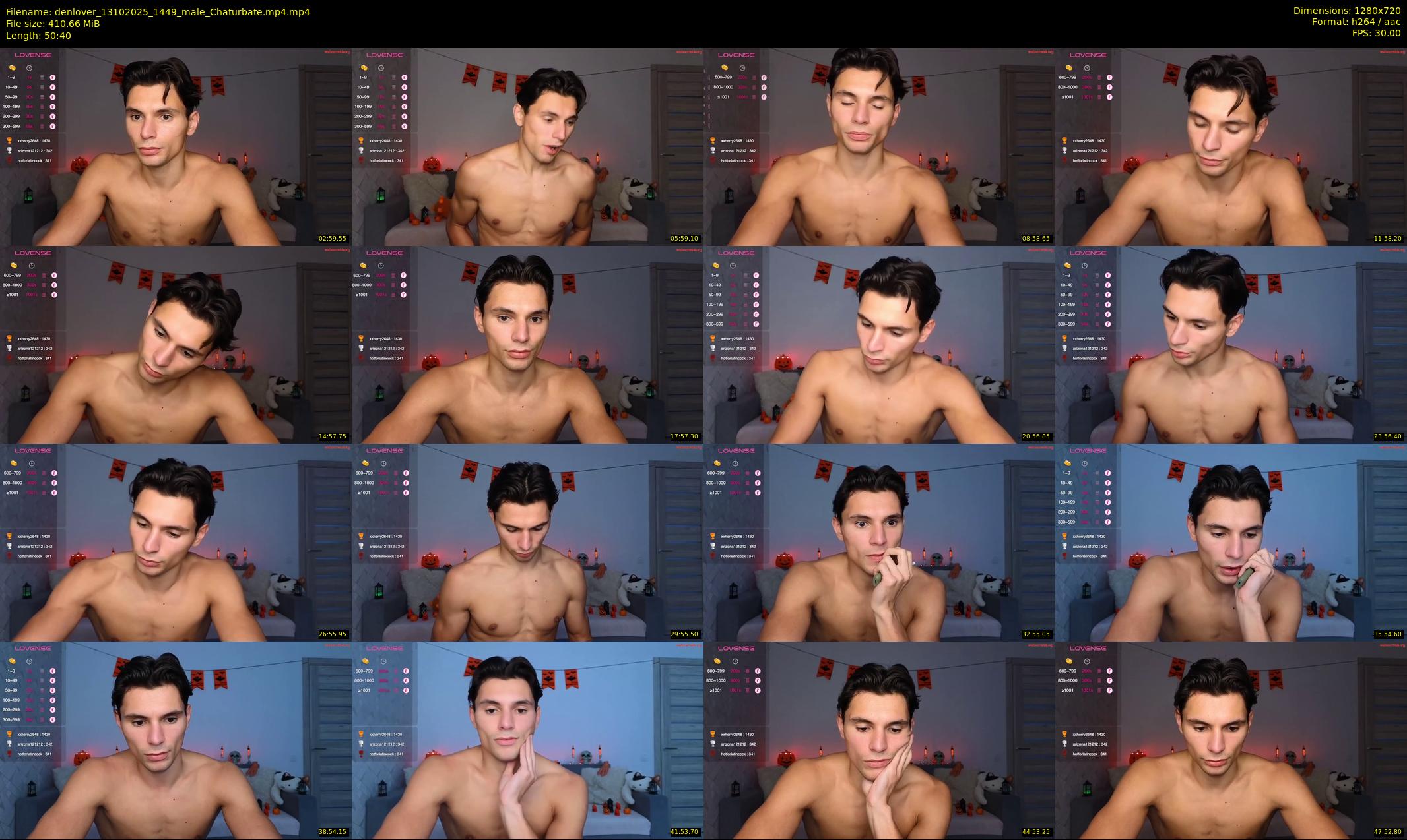 denlover — 51 minute Chaturbate male cam show recording, 720p, Oct 13, 2025