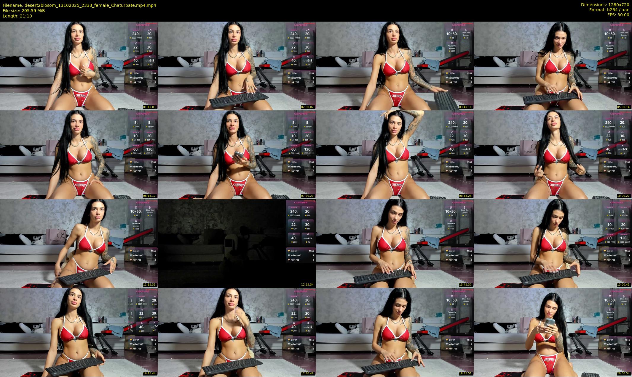 desert2blosom — 22 minute Chaturbate female cam show recording, 720p, Oct 13, 2025