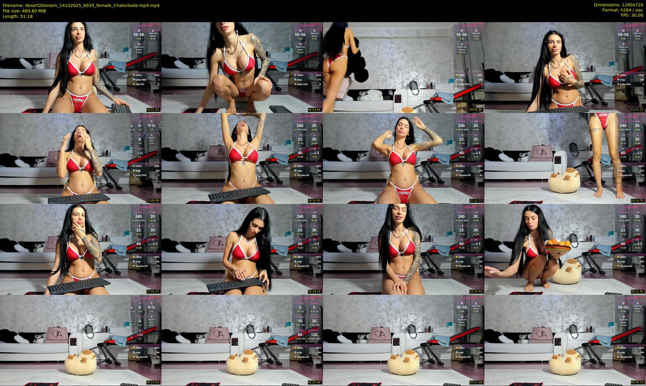desert2blosom — 52 minute Chaturbate female cam show recording, 720p, Oct 14, 2025