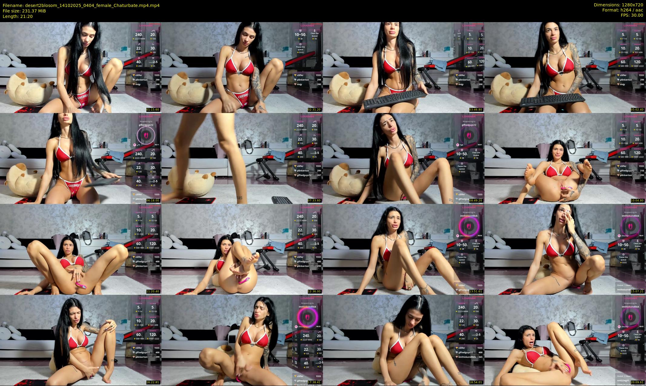 desert2blosom — 22 minute Chaturbate female cam show recording, 720p, Oct 14, 2025